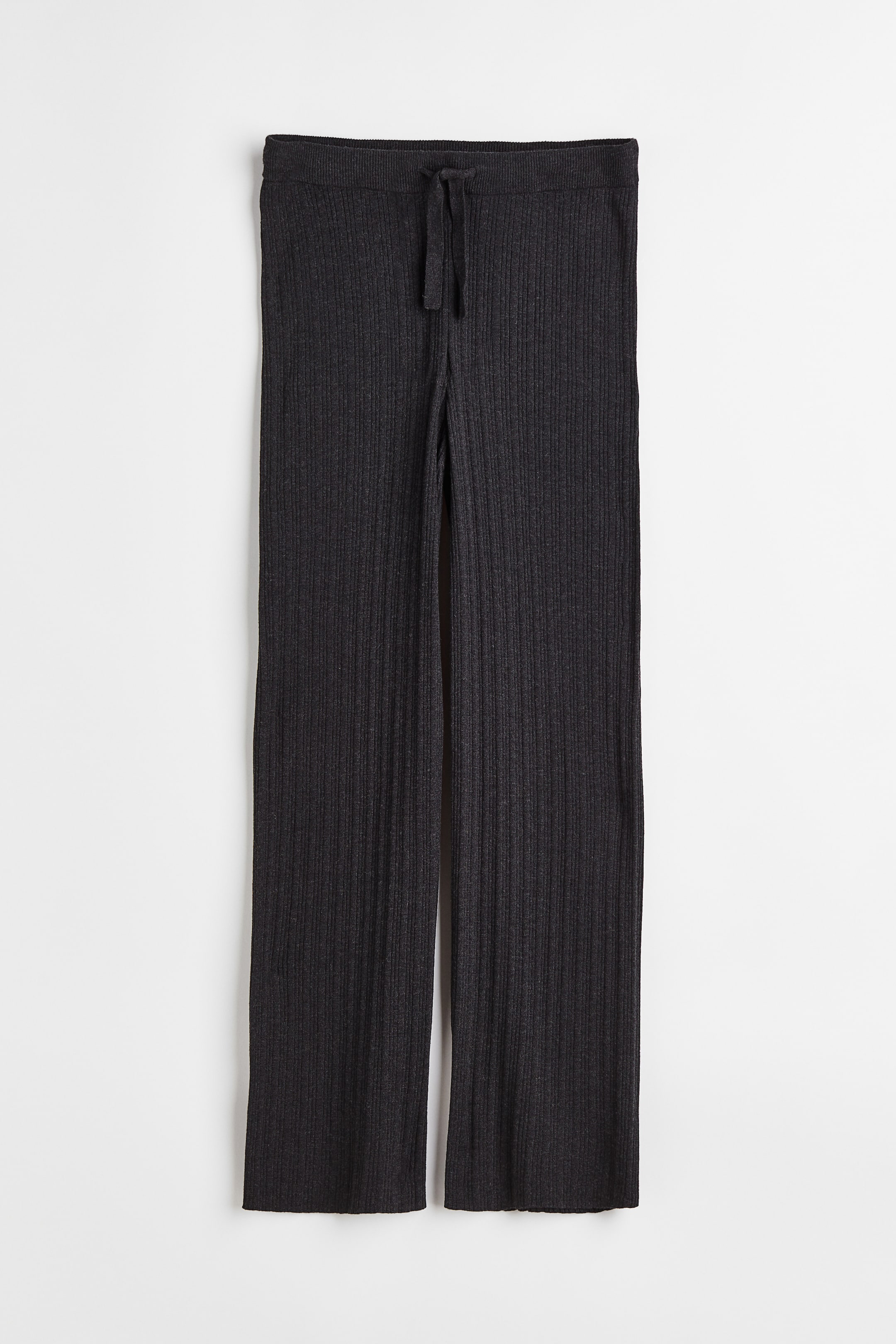 Xem ảnh lớn hơn: Quần dài gân nổi - Màu xám đậm - Ladies | H&M VN 1