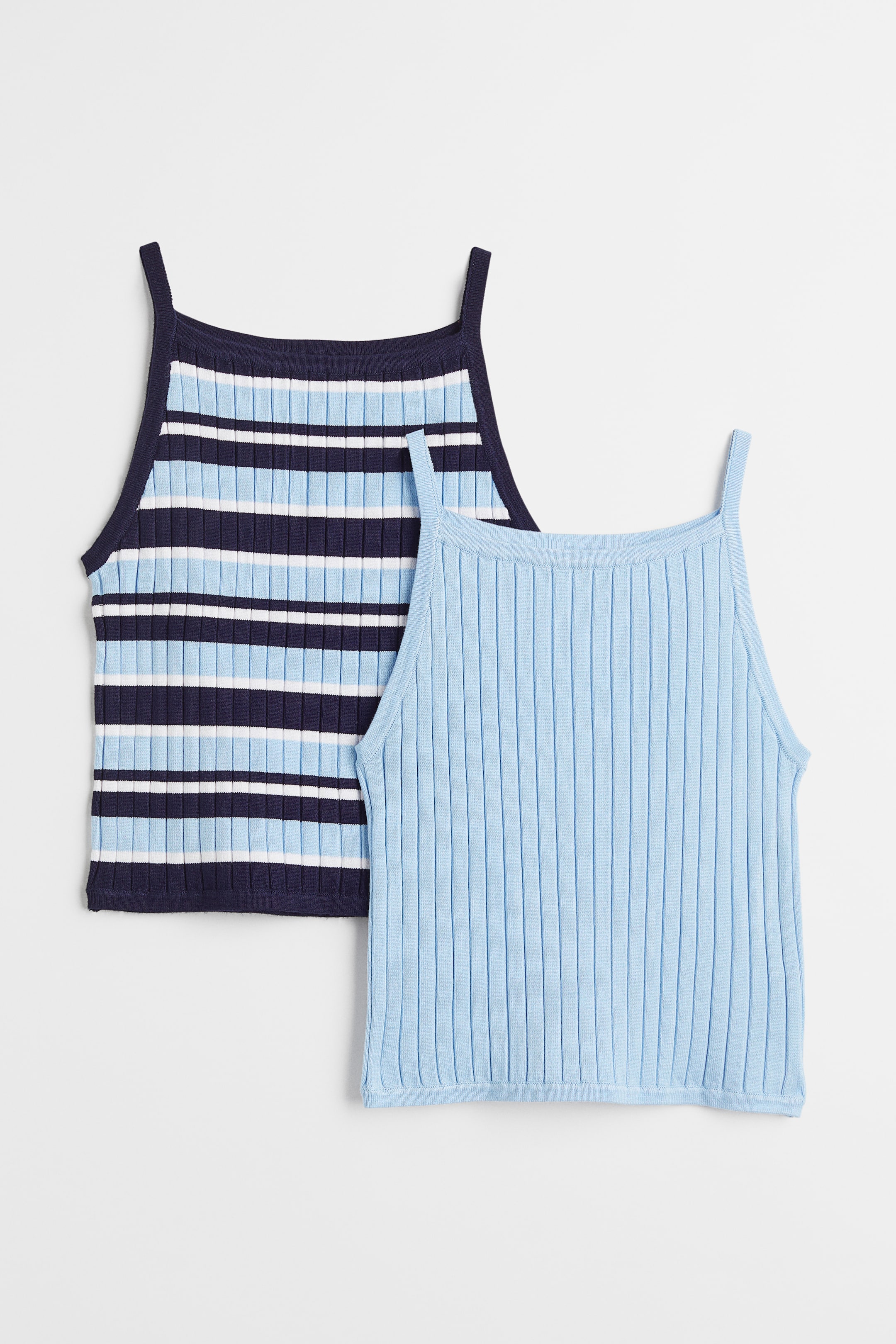 2-pack Rib-knit Tops