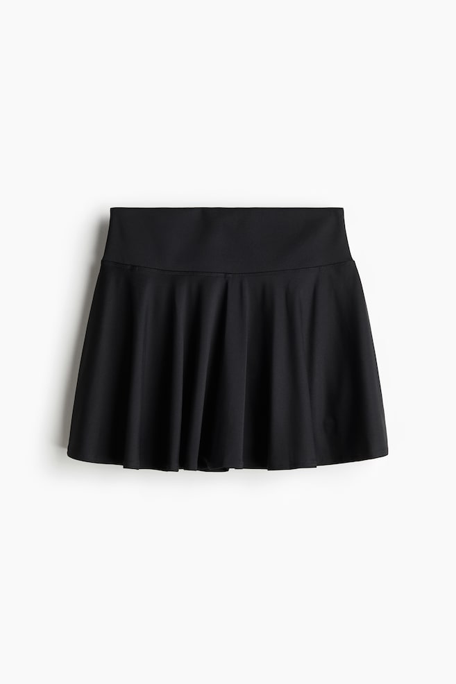 Circle-cut tennis skirt with DryMove™ - Black - 1