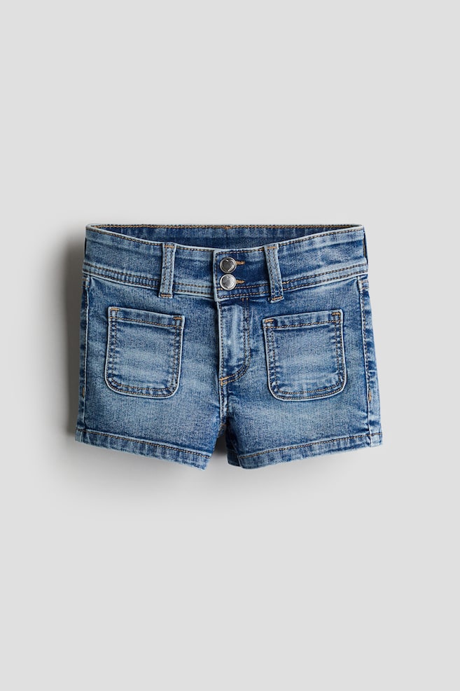 Jeansshorts - Denimblau - 1