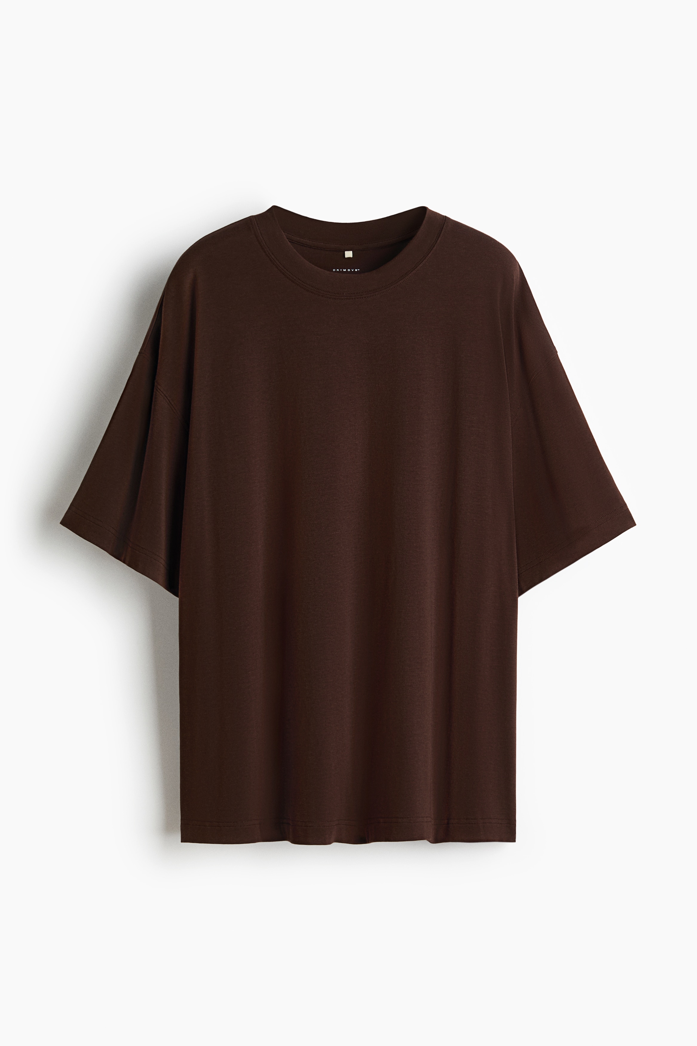 Oversized Fit Sports T-shirt with DryMove™ - Warm brown