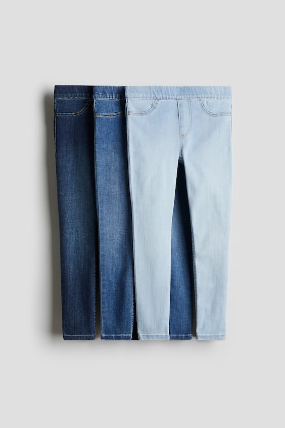 Детские джинсы H&M 3-pack Denim Jeggings