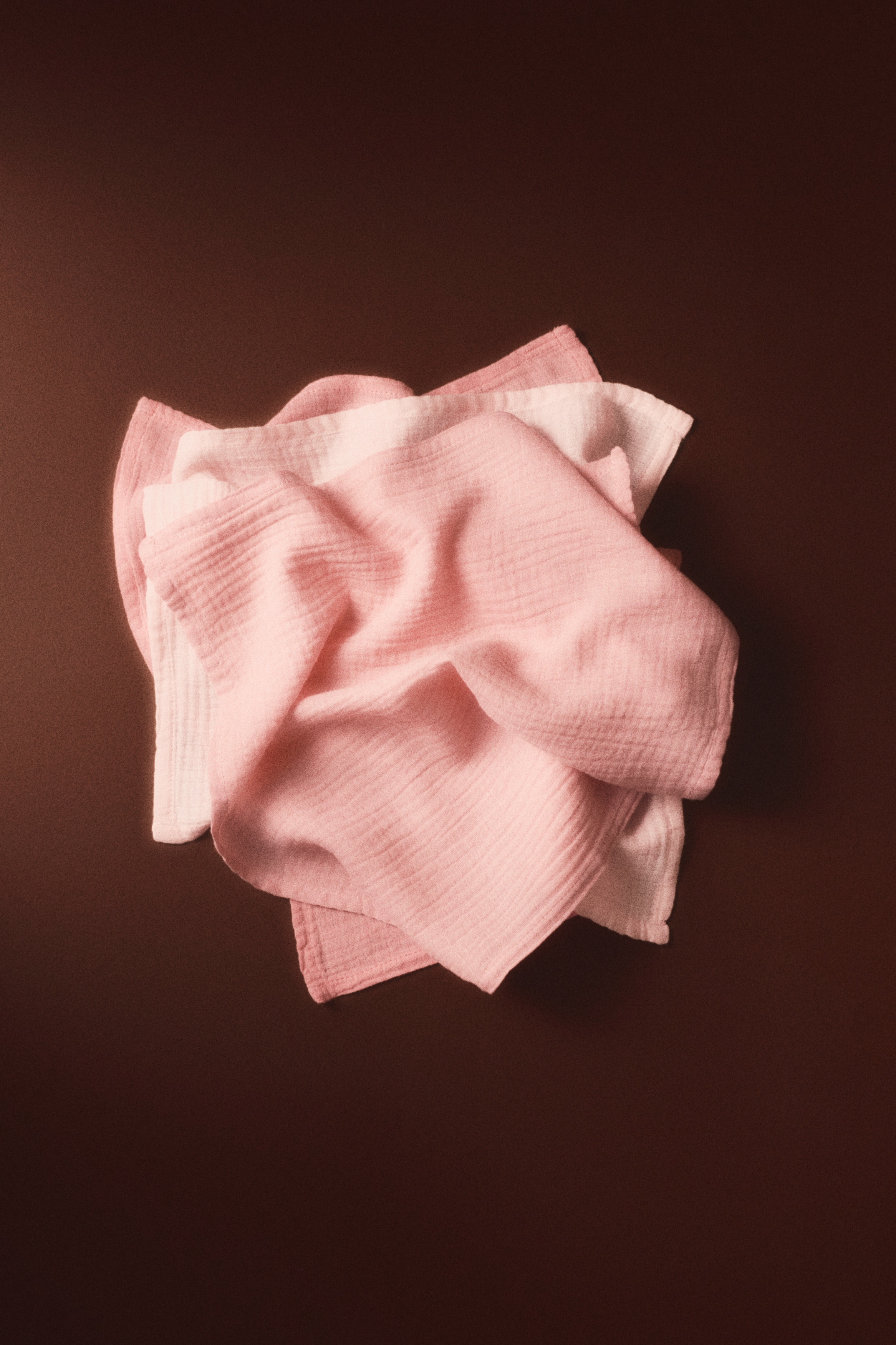 Set van 3 hydrofieldoeken - Poederroze/oudroze/Beige/wit/Lichtbeige/wit/Lichtblauw/dusty blauw/Licht kakigroen/Bleekroze/donkerroze/roze