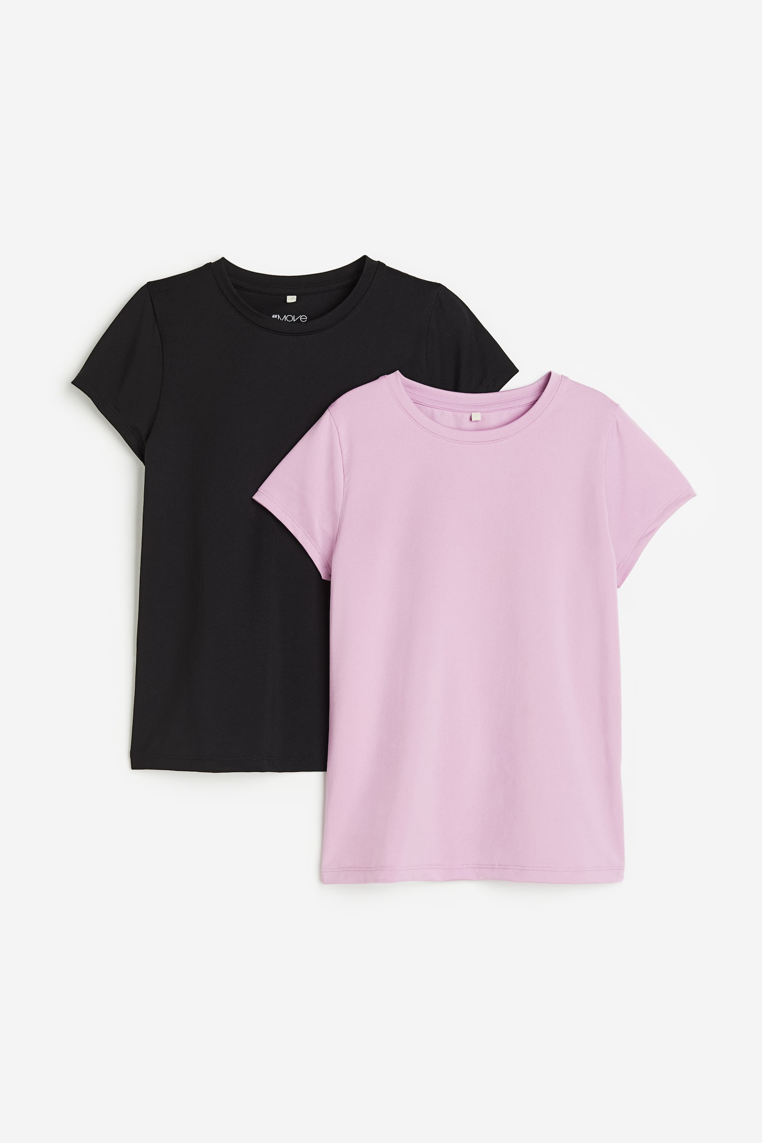 2-pack Activewear Tees In DryMove™ - Black/Light pink/Purple/Black/Dark grey/Pink/Pink/Black/Light blue/Navy blue/Pink/Dark grey - 1