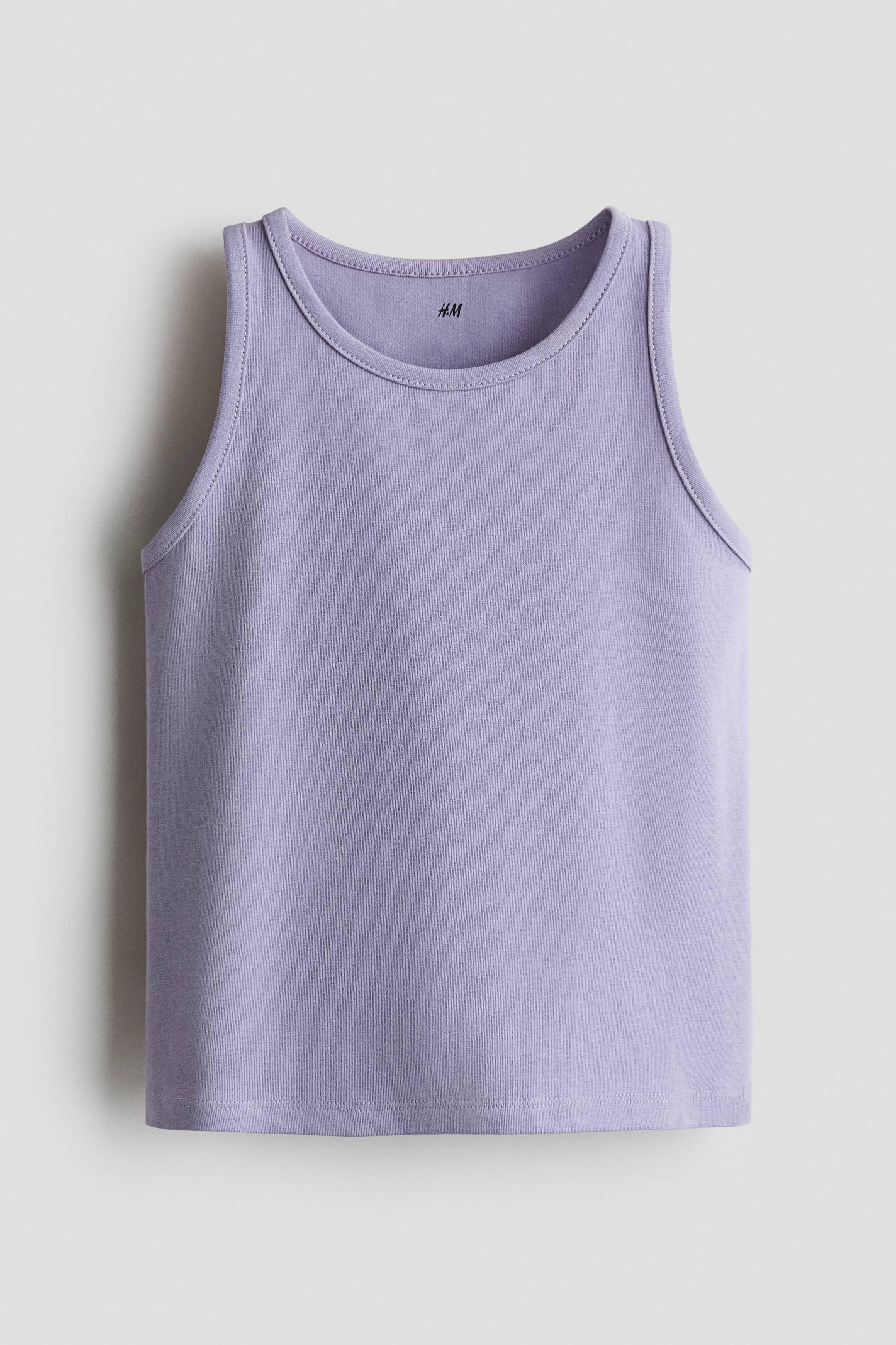 View larger image: Cotton vest top - Light purple - Kids | H&M 1