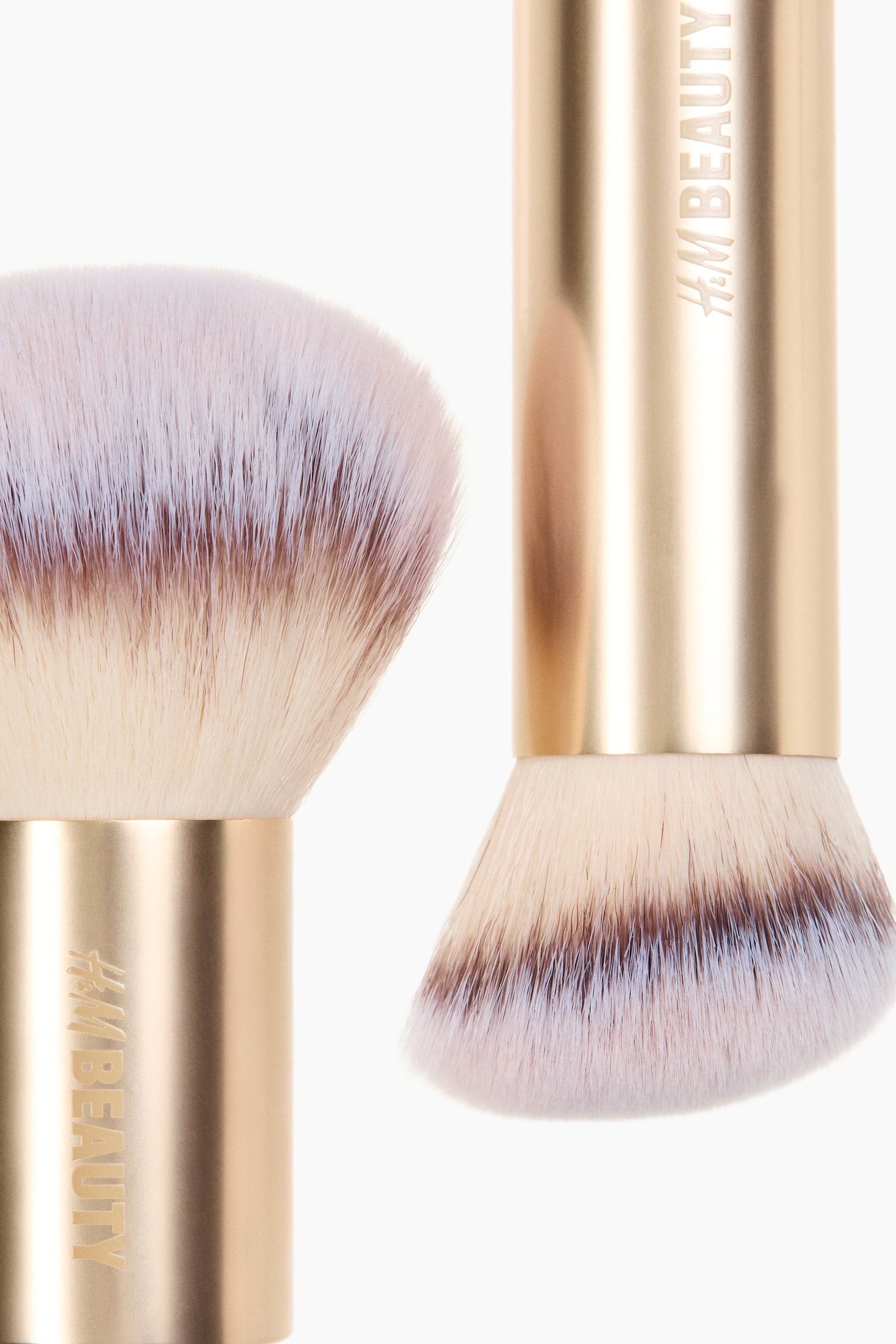 Dúo de brochas para bronceador - Dorado - 2