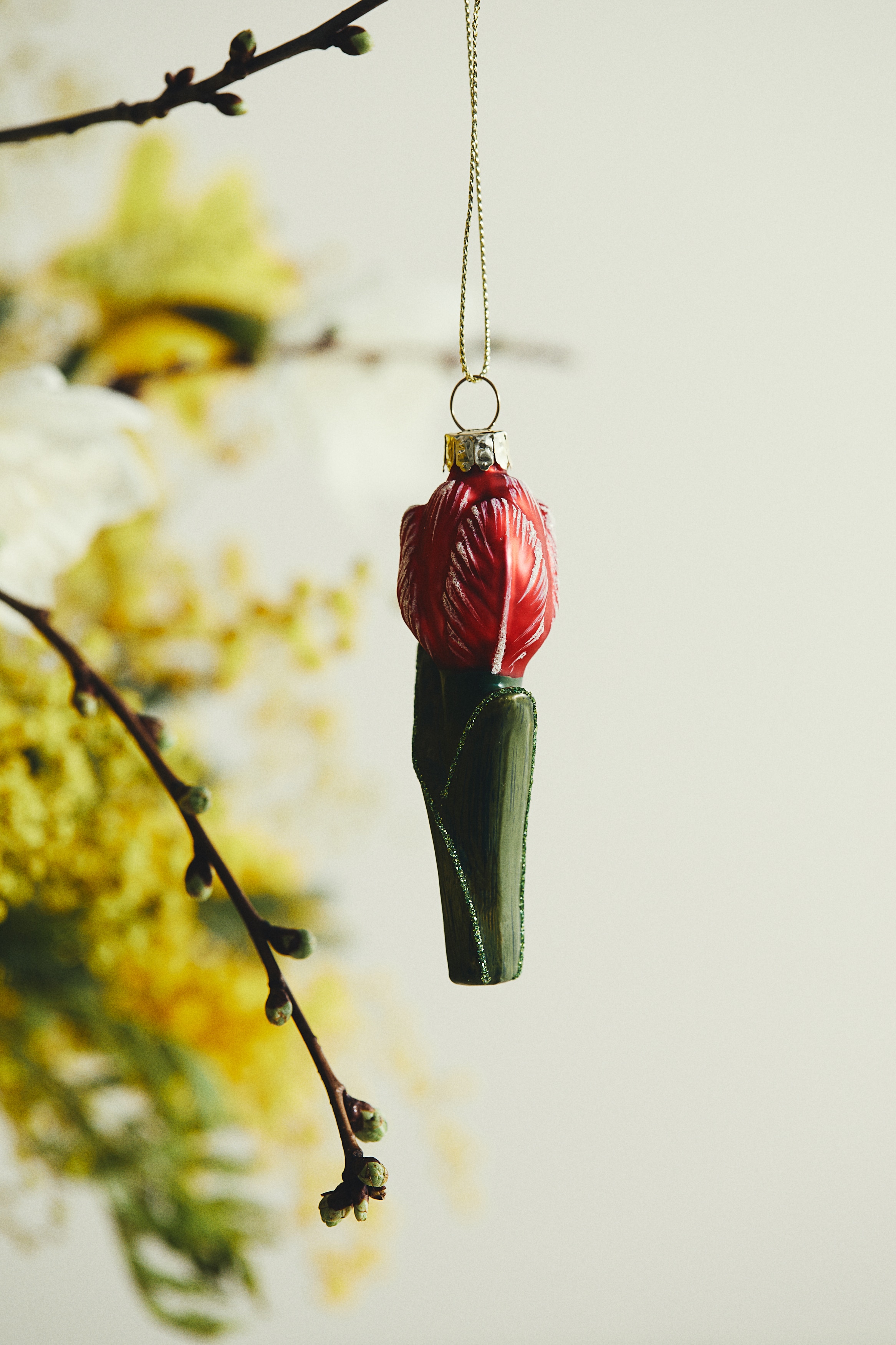 Tulip glass decoration - Red/Tulip