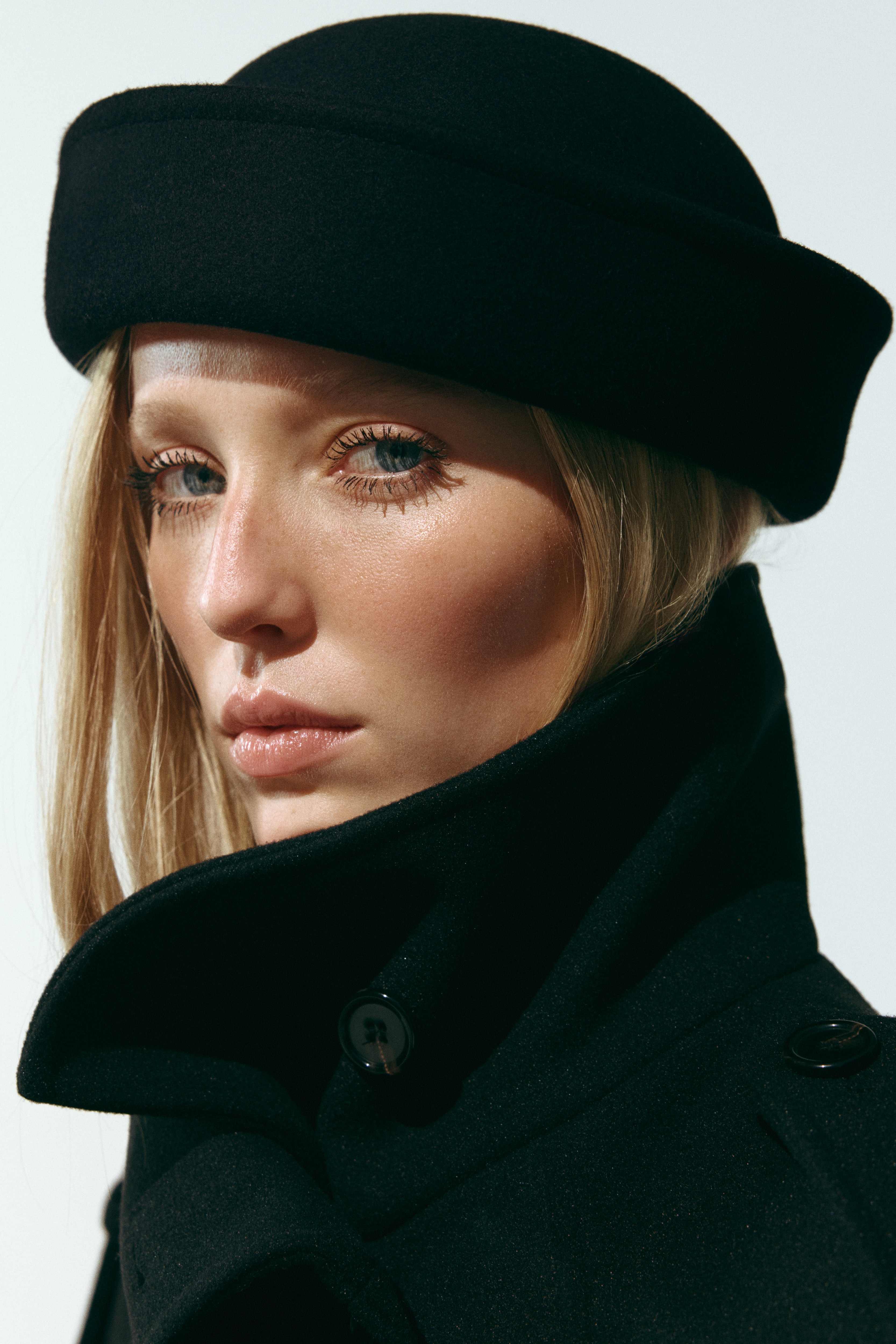 Cappello in feltro di lana - Nero