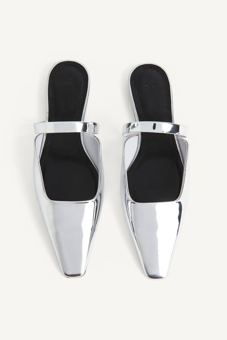 metallic cone mule / 3color