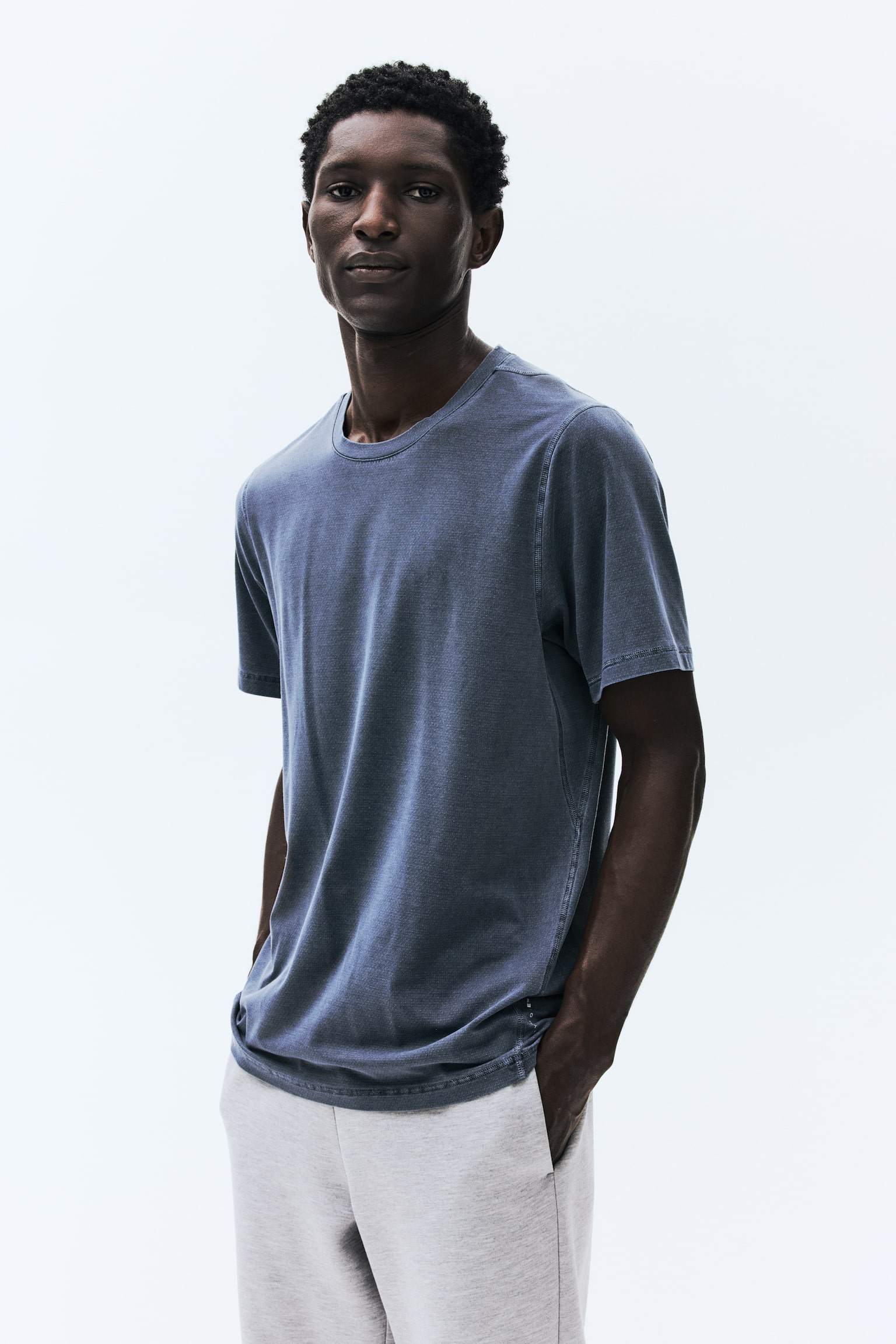 Sports T-shirt with DryMove™ - Dusty blue/Dark beige/Dusty rose/Dark grey - 1