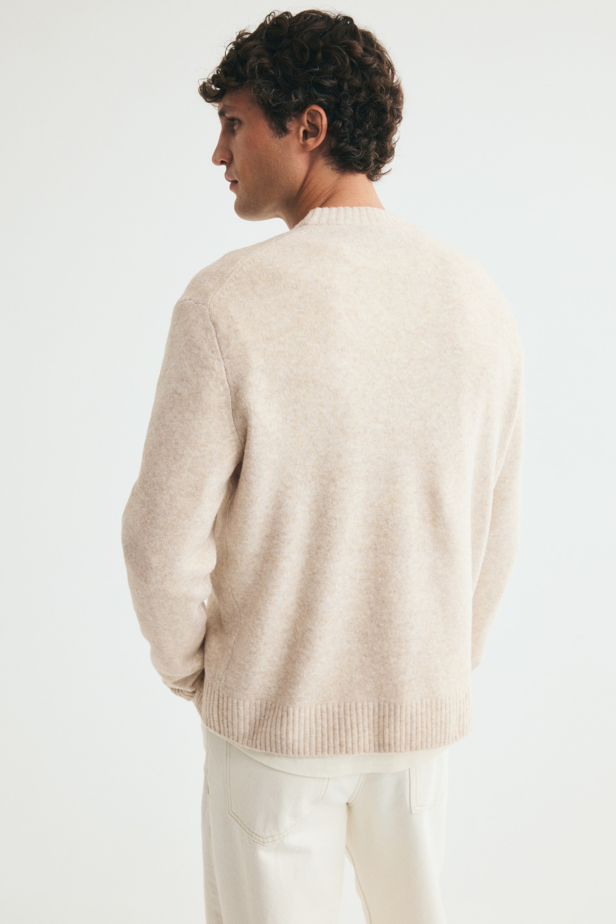 Regular-Fit Brushed Sweater