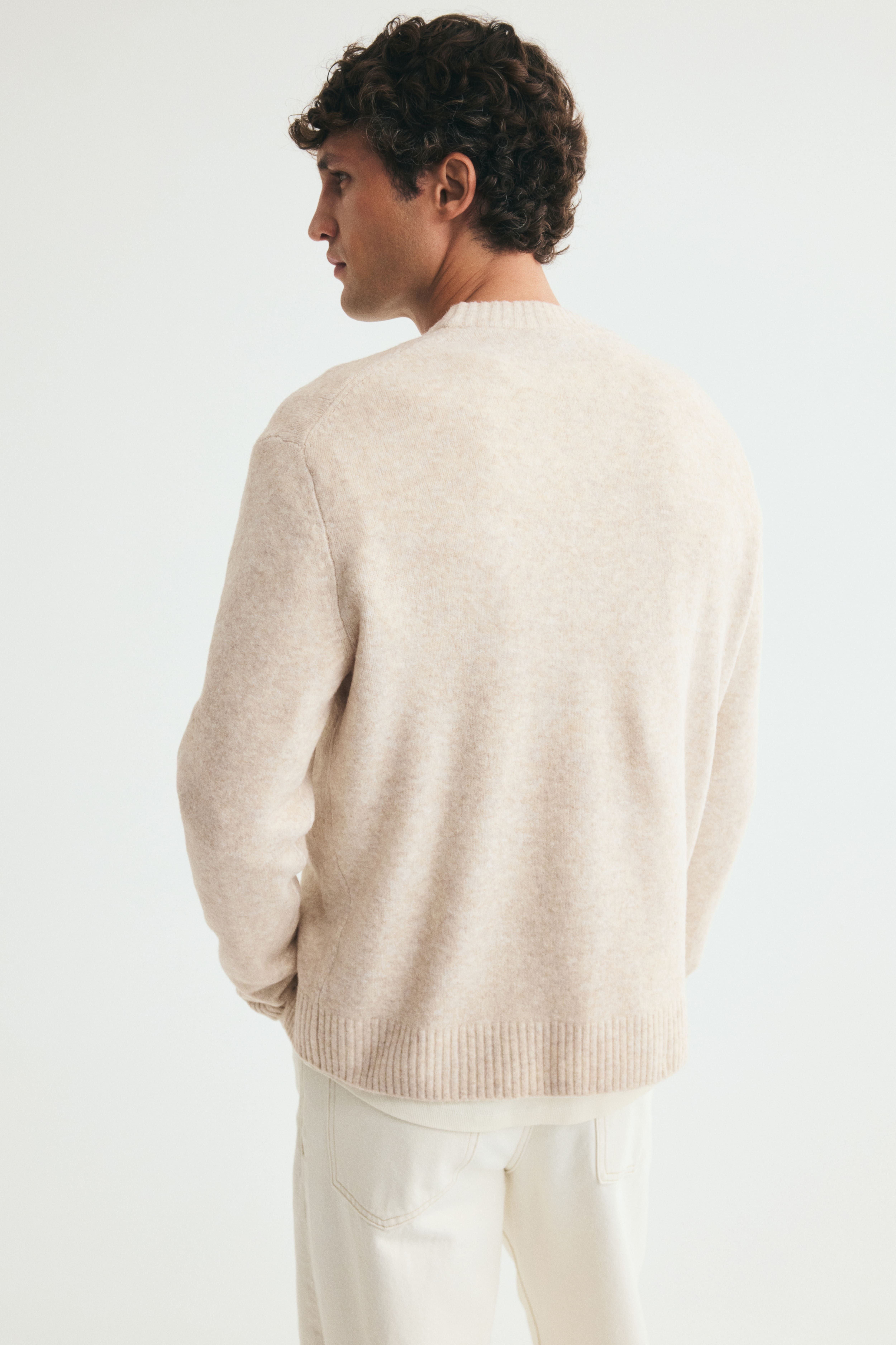 Regular-Fit Brushed Sweater