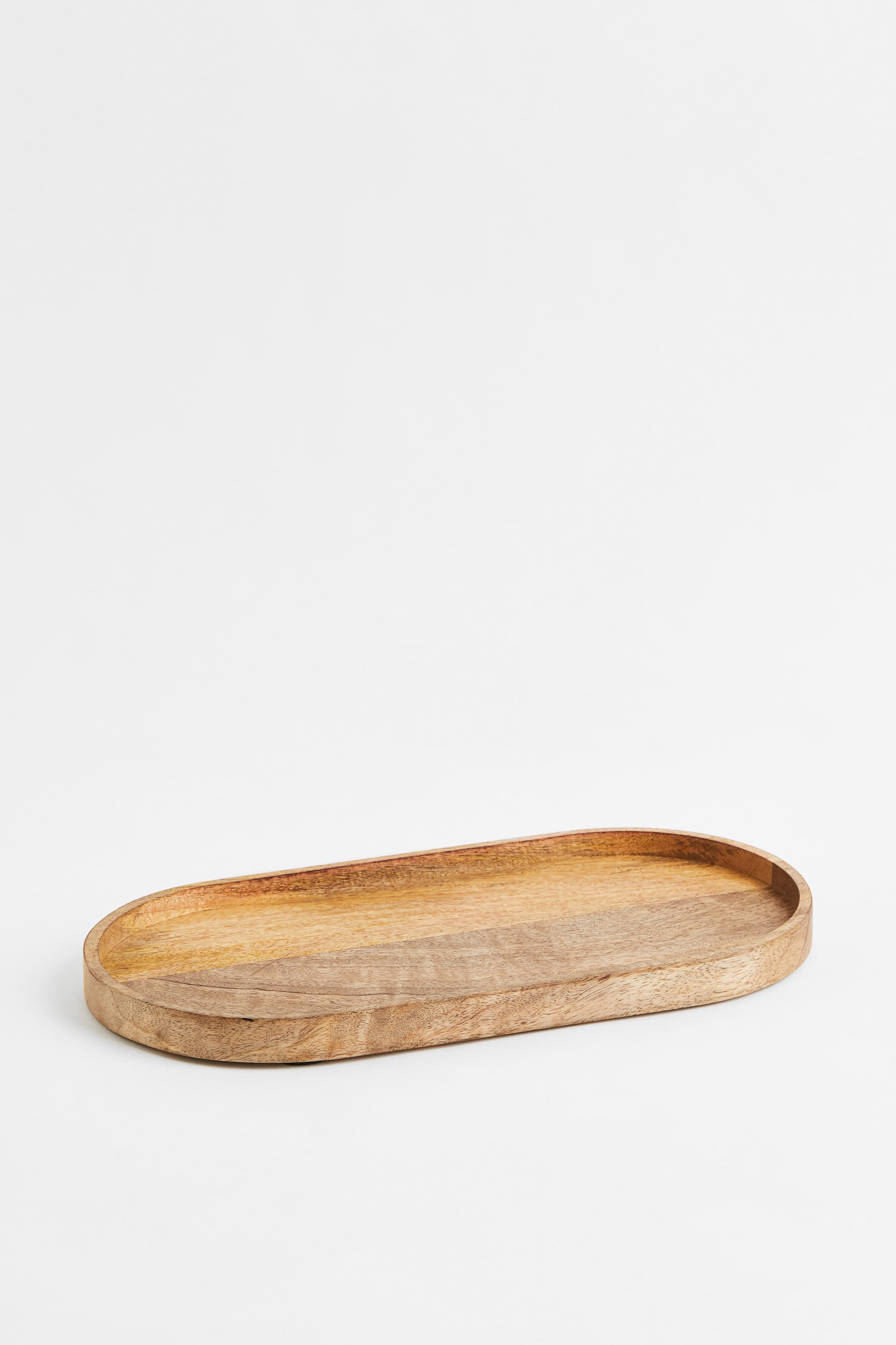Ver imagen más grande: Bandeja oval de madera - Beige - HOME | H&M ES 1