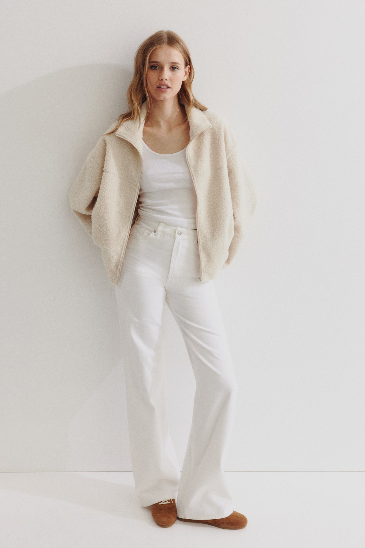 Half-Zip Teddy Fleece Jacket - image 2