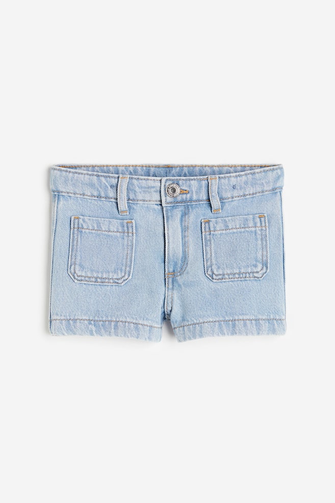 Shorts in denim - Blu denim chiaro - 1