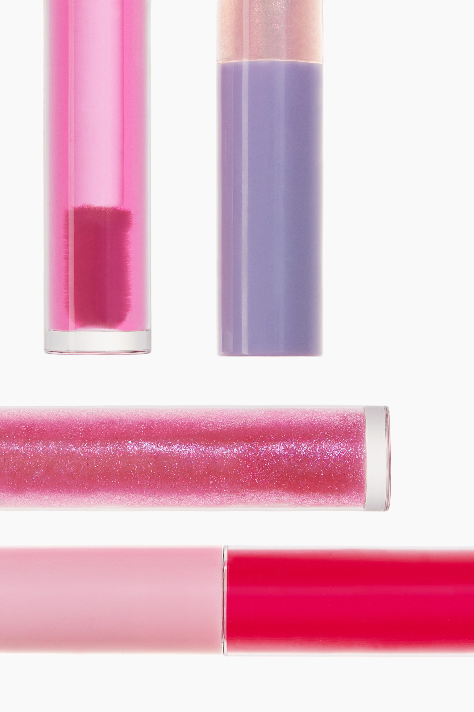 4-pack lip glosses - Pink/Purple - 2