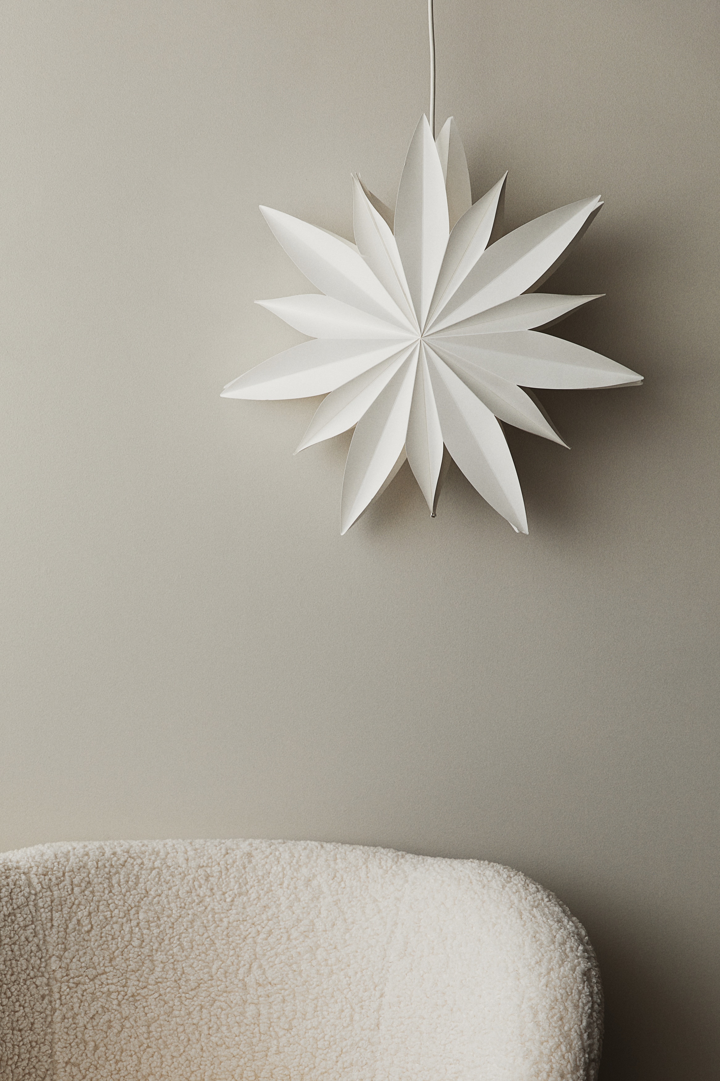 Lampskärm i papper - Vit