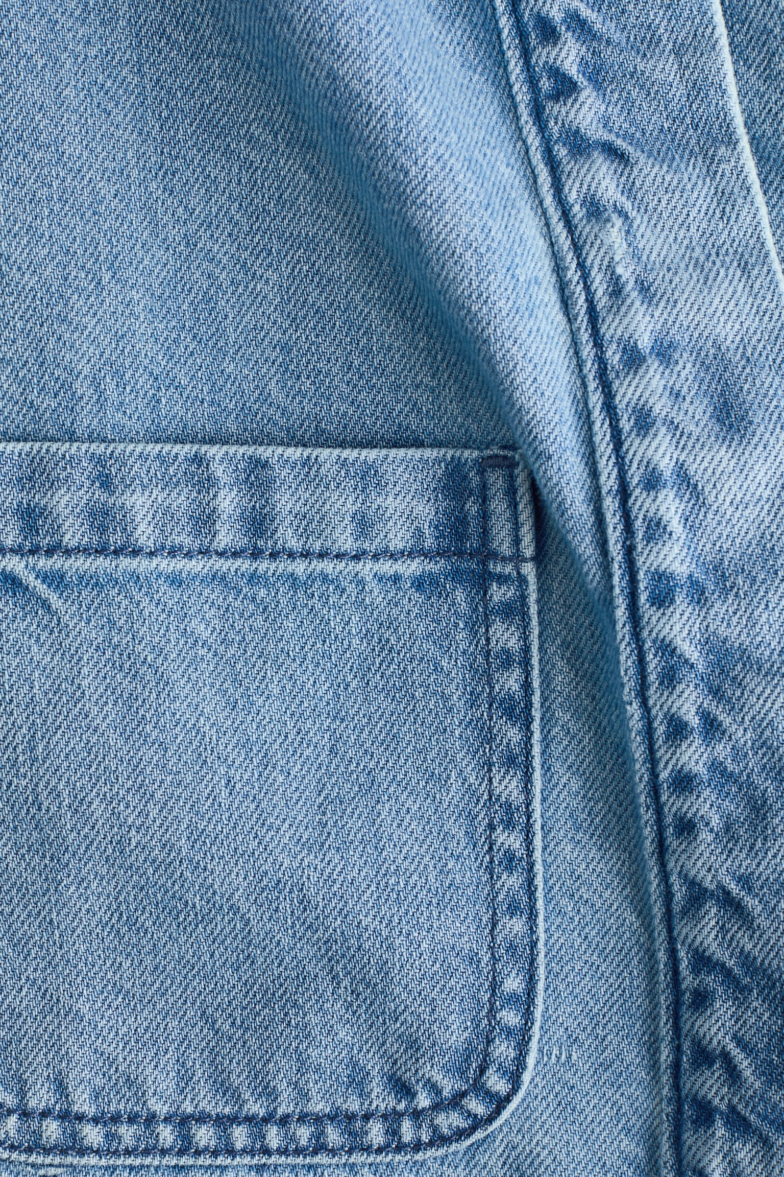 Puff-sleeved denim jacket - Light denim blue/Washed grey - 7