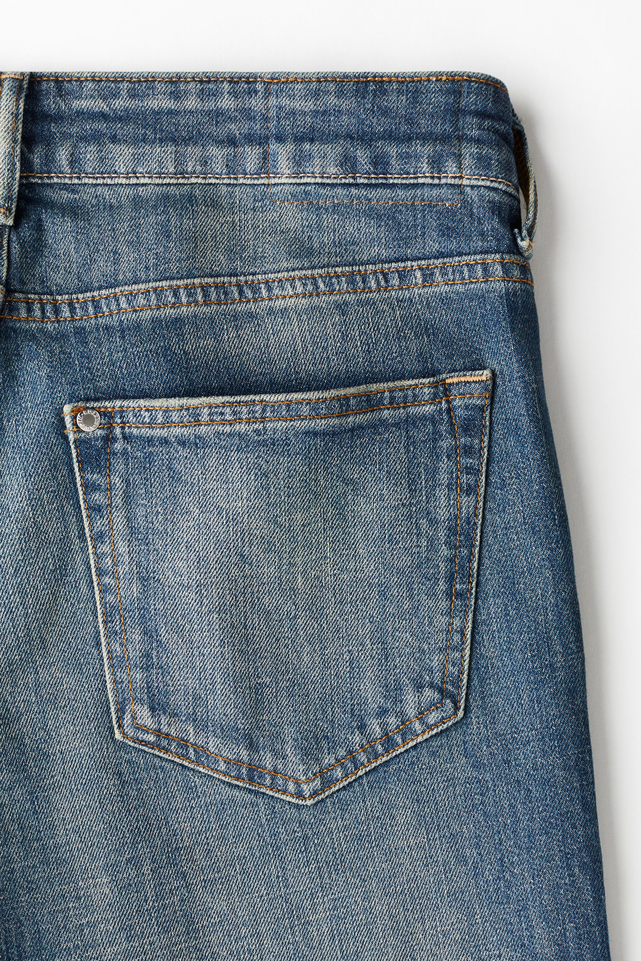 Straight Regular Jeans - Denim blue - Men | H&M GB 7