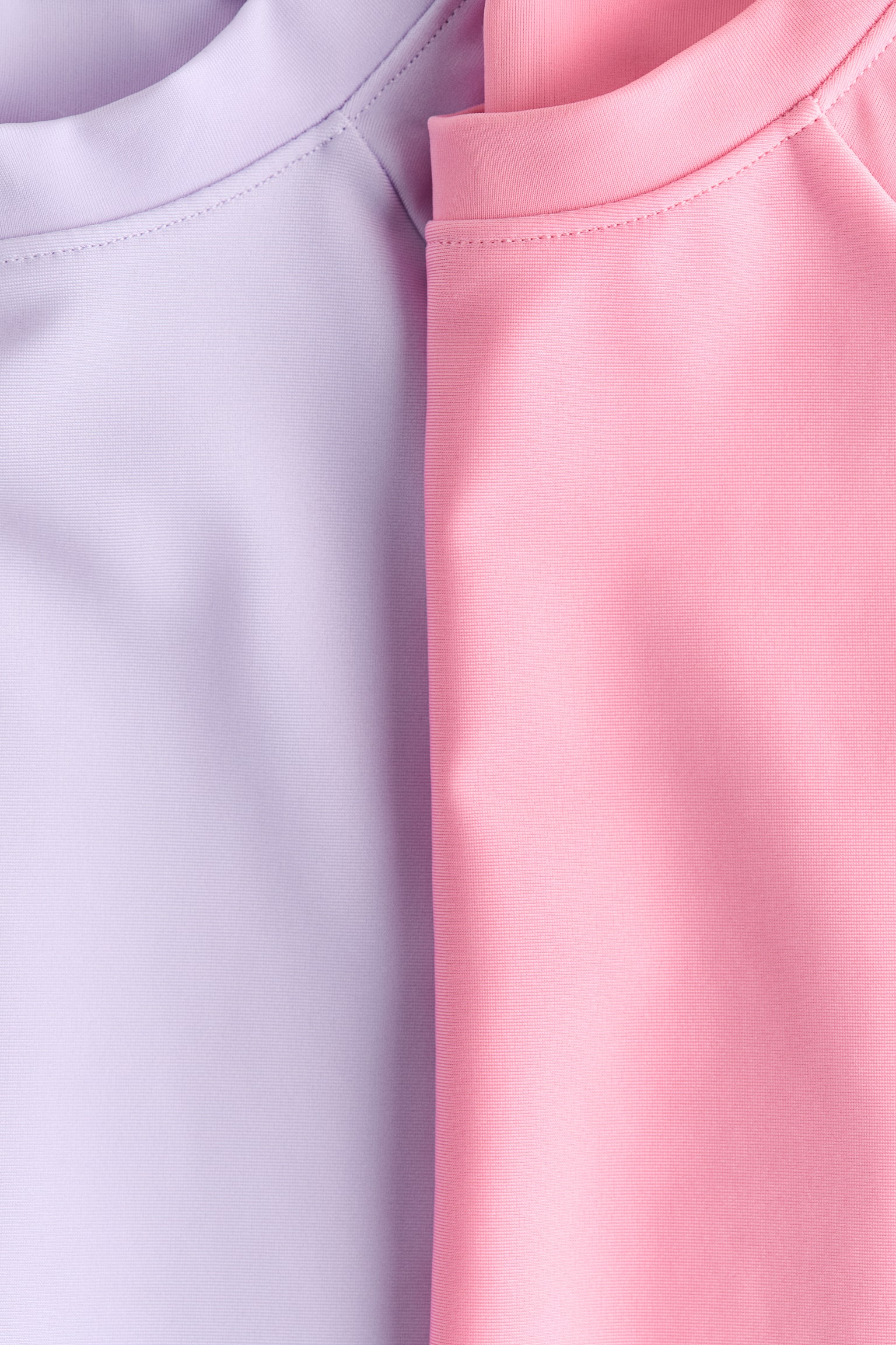 Детские рубашки H&M 2-Pack Swim Shirts UPF 50, цвет: Розовый / Фиолетовый — фото 2