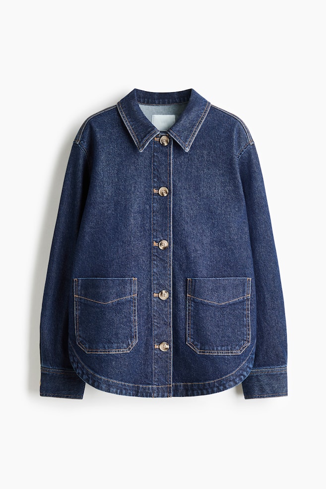 Shacket - Dark denim blue - 1