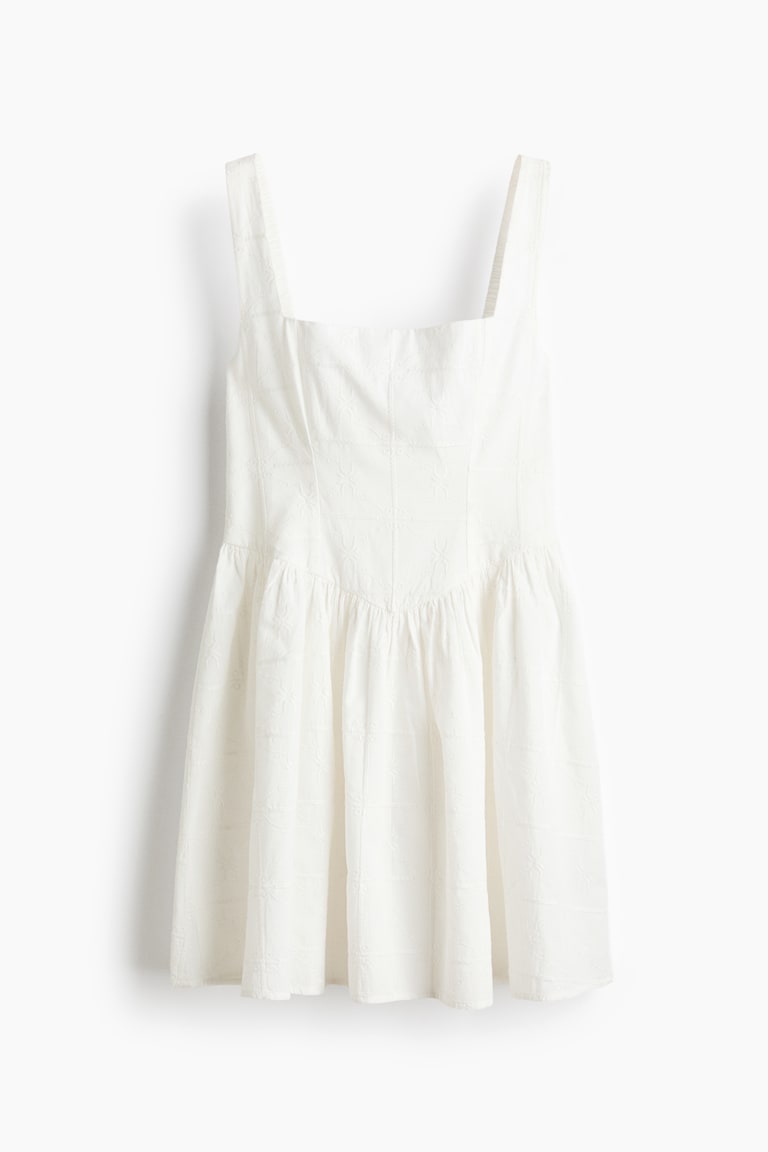 botanical embroidered dress Colored Botanical Wedding Dress