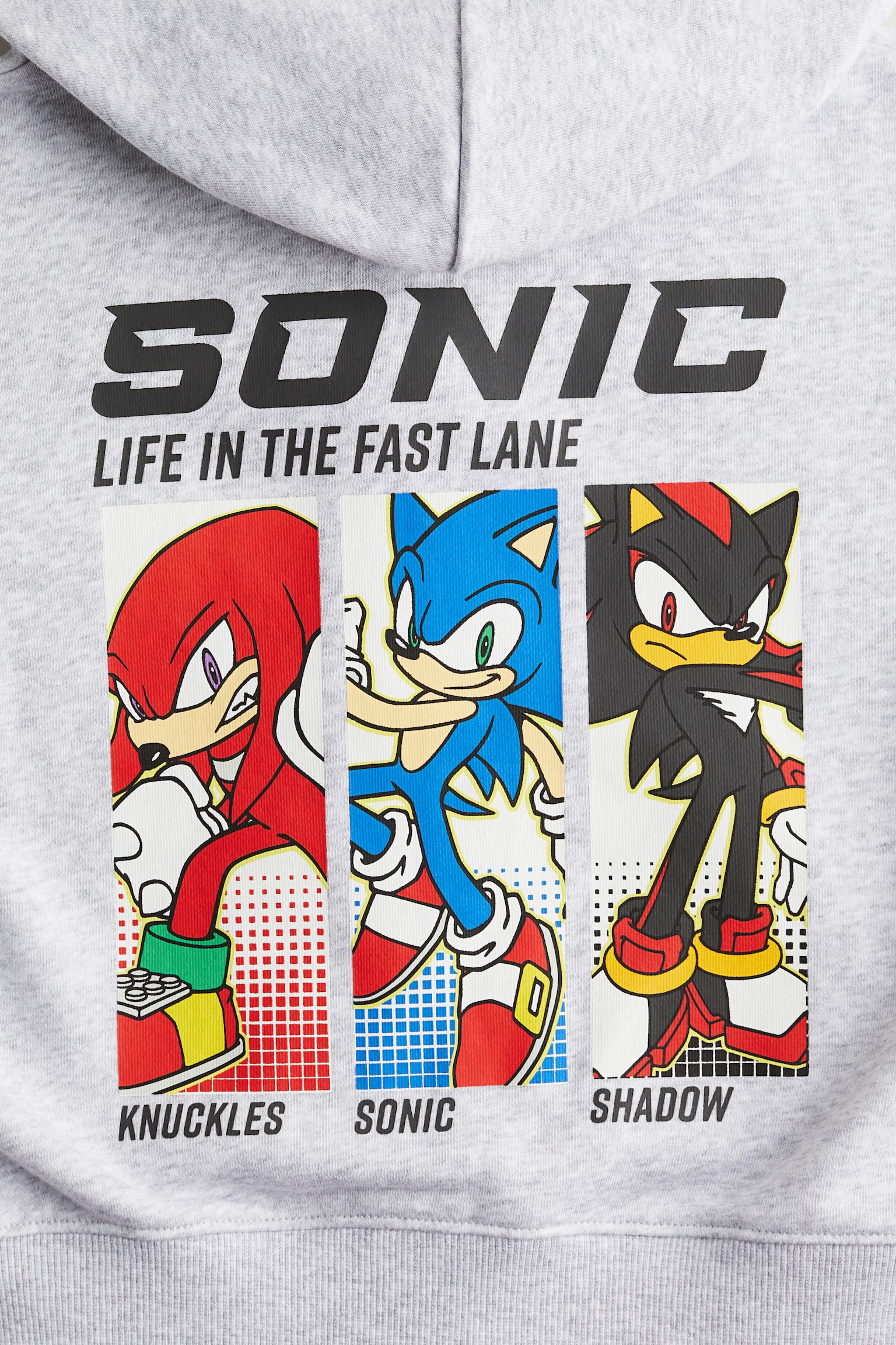 Printed zip-through hoodie - Grey marl/Sonic the Hedgehog - 2