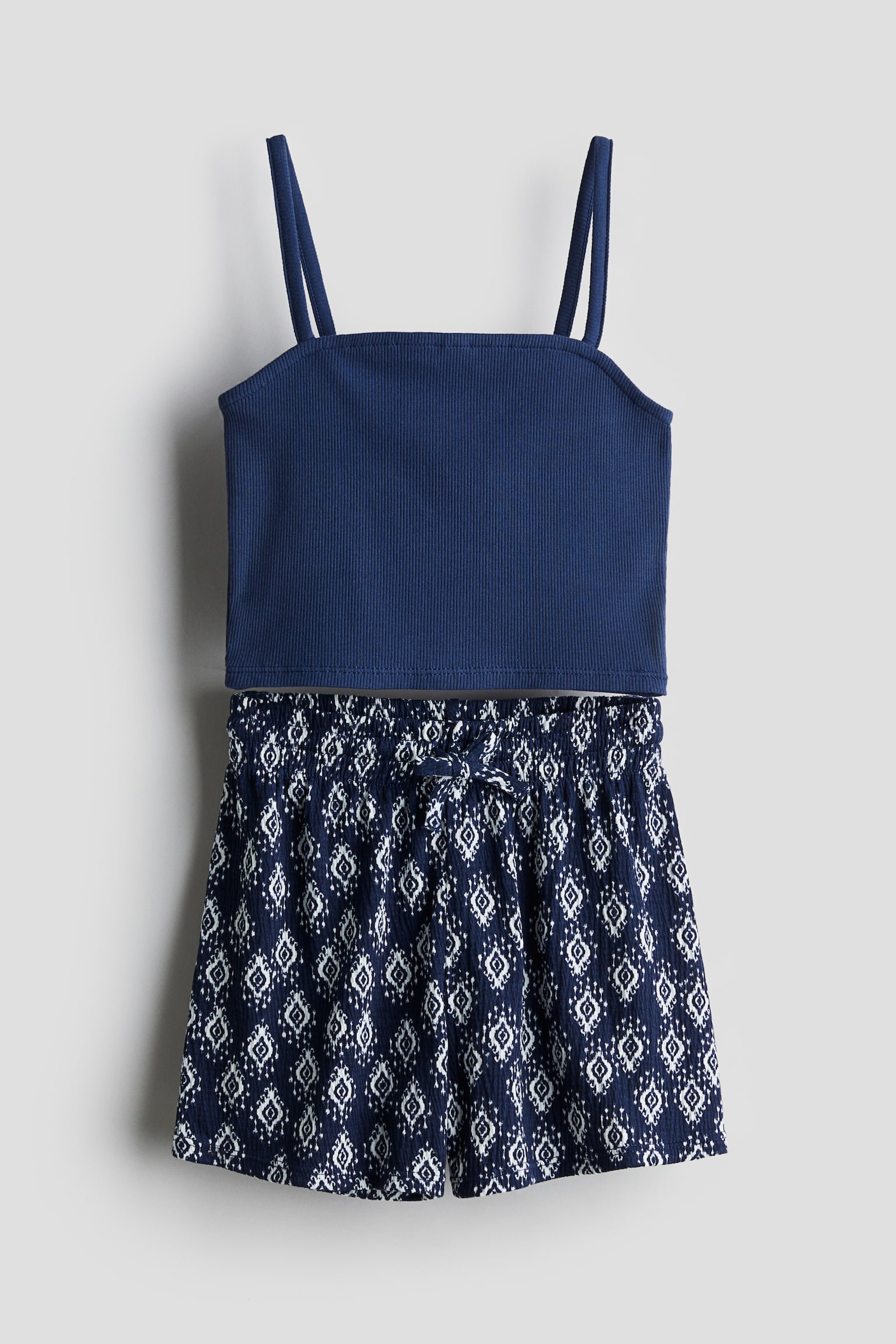 2-piece jersey set - Dark blue/Patterned - 1