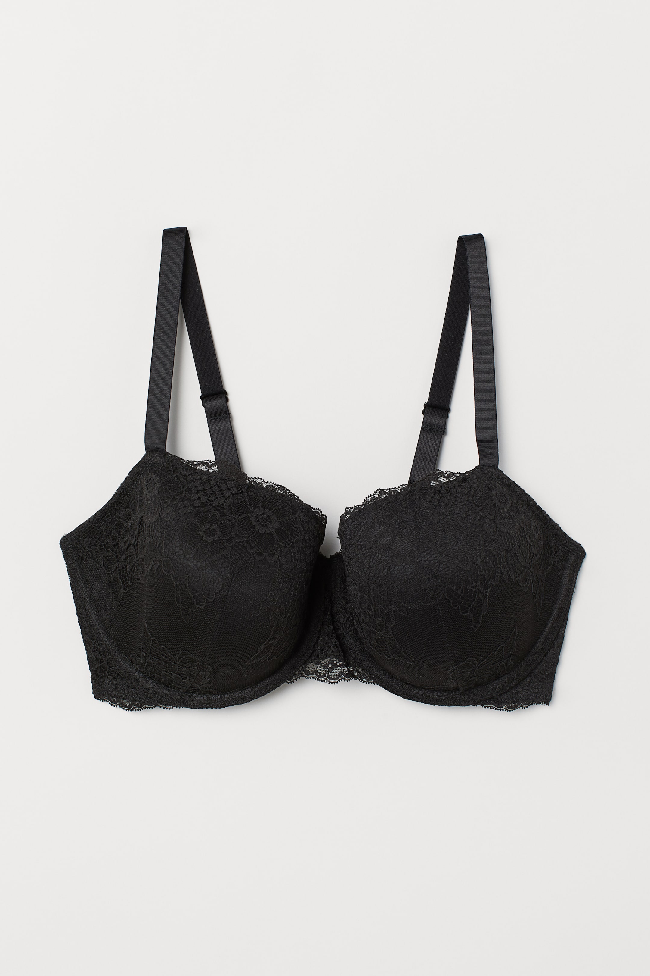 View larger image: Padded lace bra - Black - Ladies | H&M 1