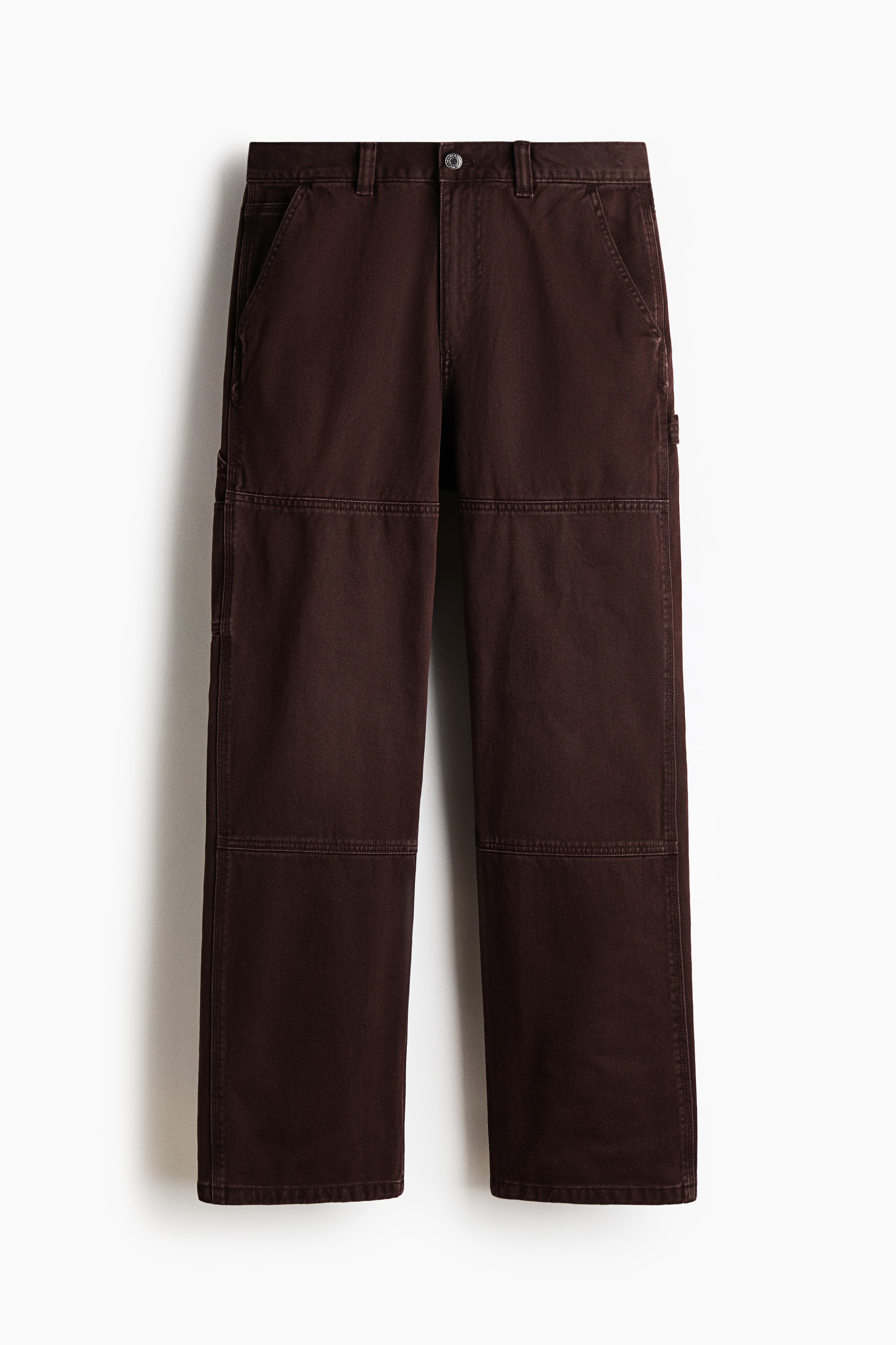 Pantalon Carpenter Regular Fit - Marron foncé/Bleu foncé/Beige clair