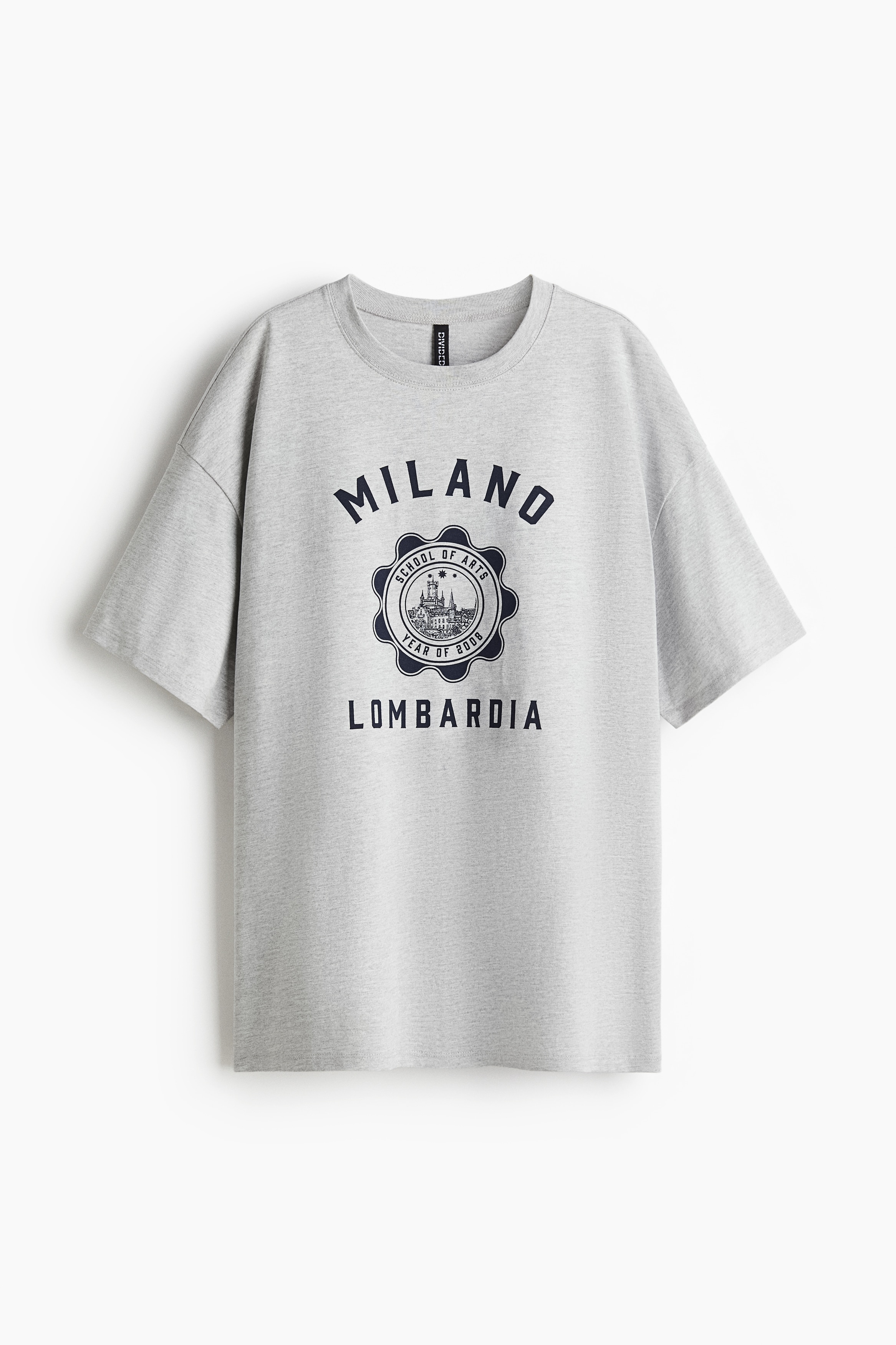 Oversized Print Tee - Light grey marle/Milano/White/Los Angeles/Navy blue/Milano/Dark grey/Alligator/White/Papaya/White/Sardegna/Brown/86/Light grey marle/Paris