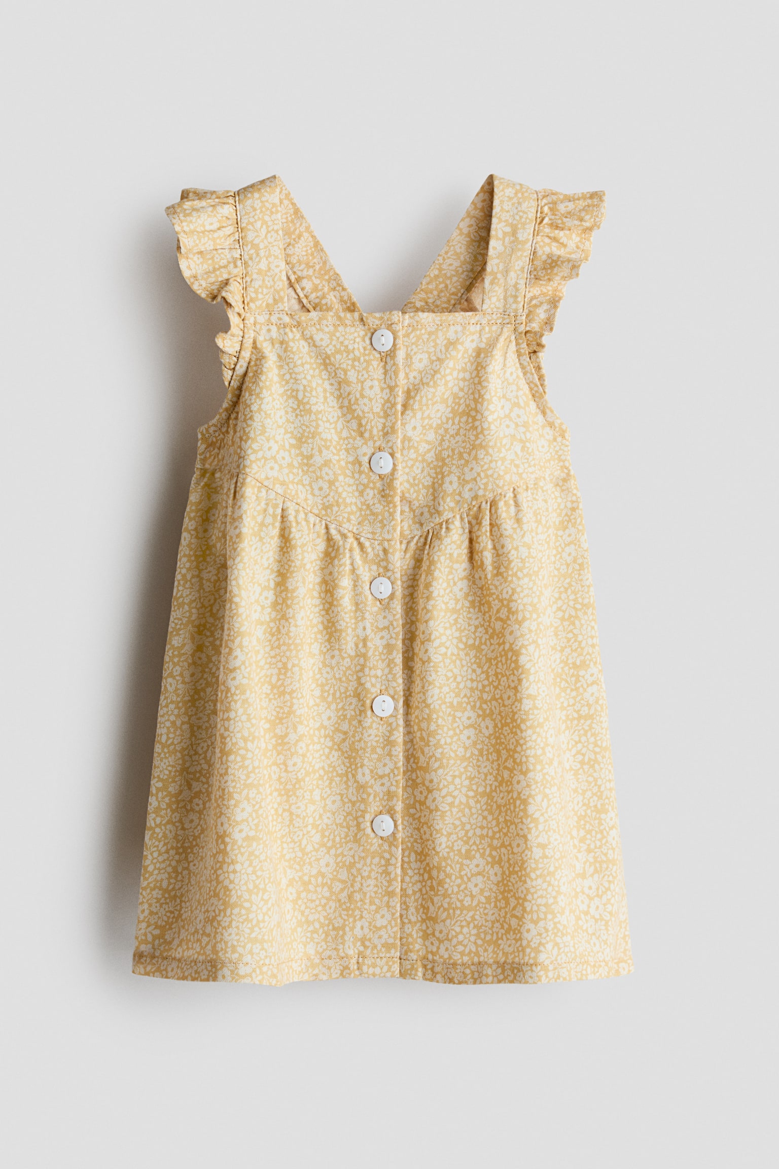 Flounce-trimmed cotton dress - 2