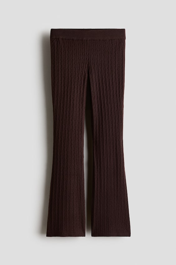 Детские леггинсы H&M Flared Cable-Knit Leggings