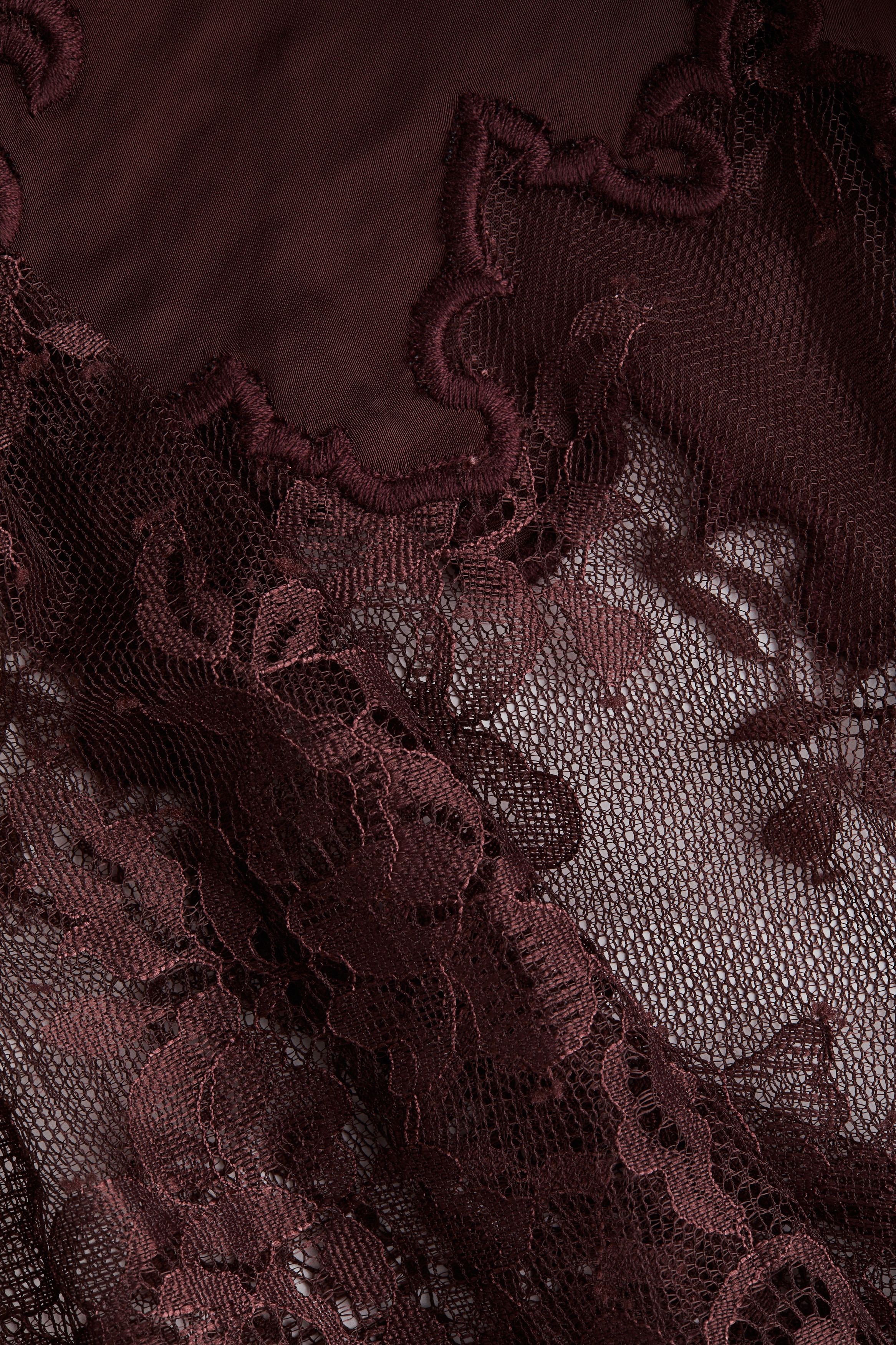 Lace-trimmed dress