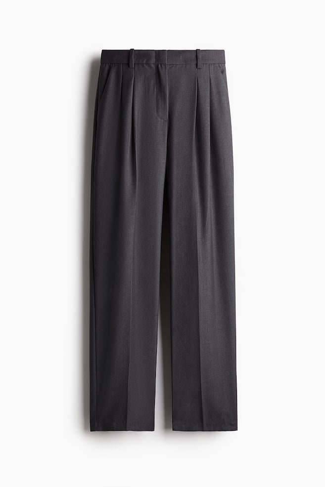 Broek met taps toelopende pijpen - Donkergrijs/Zwart/Lichtbeige - 1