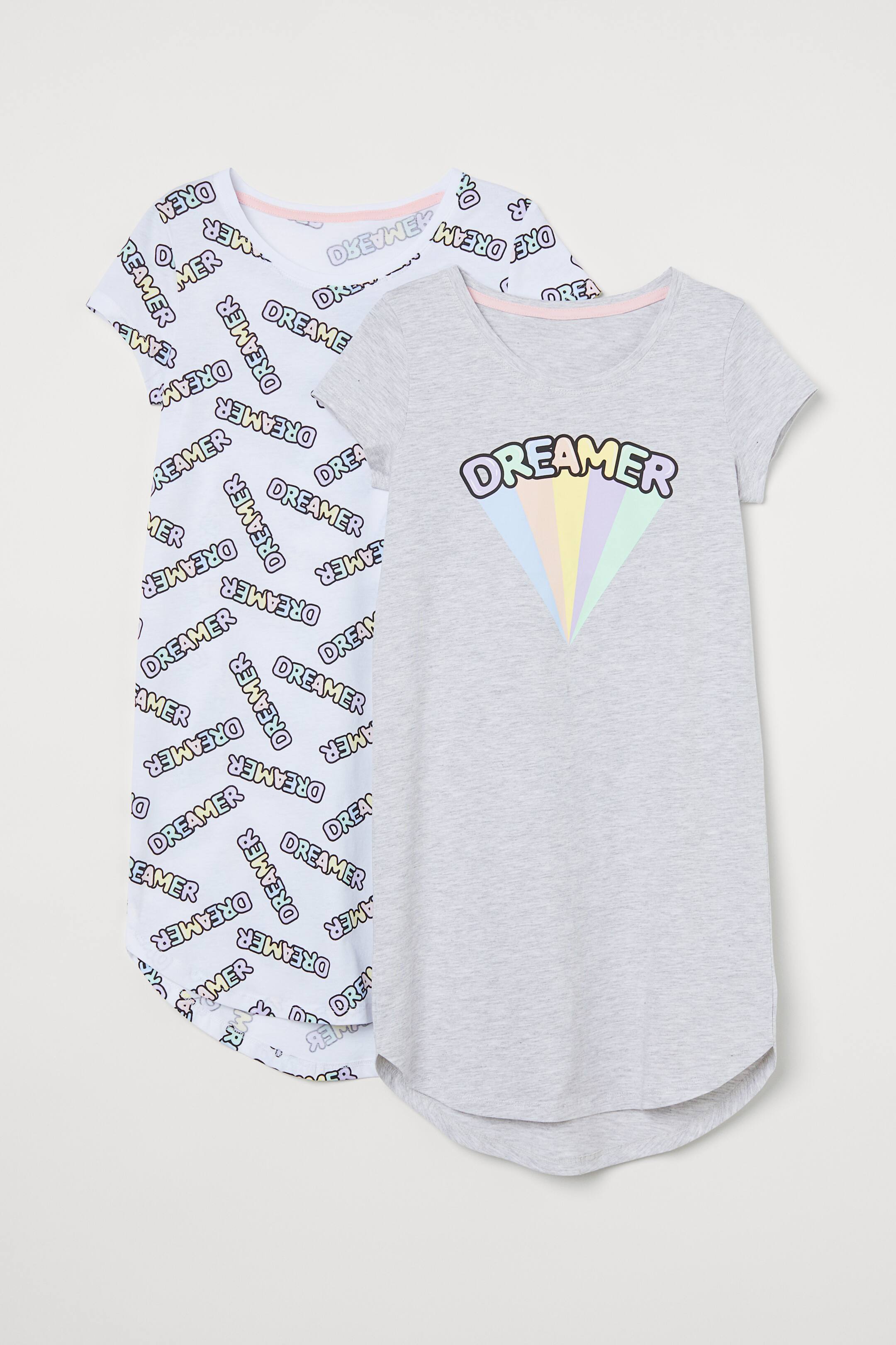 Prikaži veću sliku: Dve spavaćice - Light grey marl/Dreamer - Kids | H&M RS 1