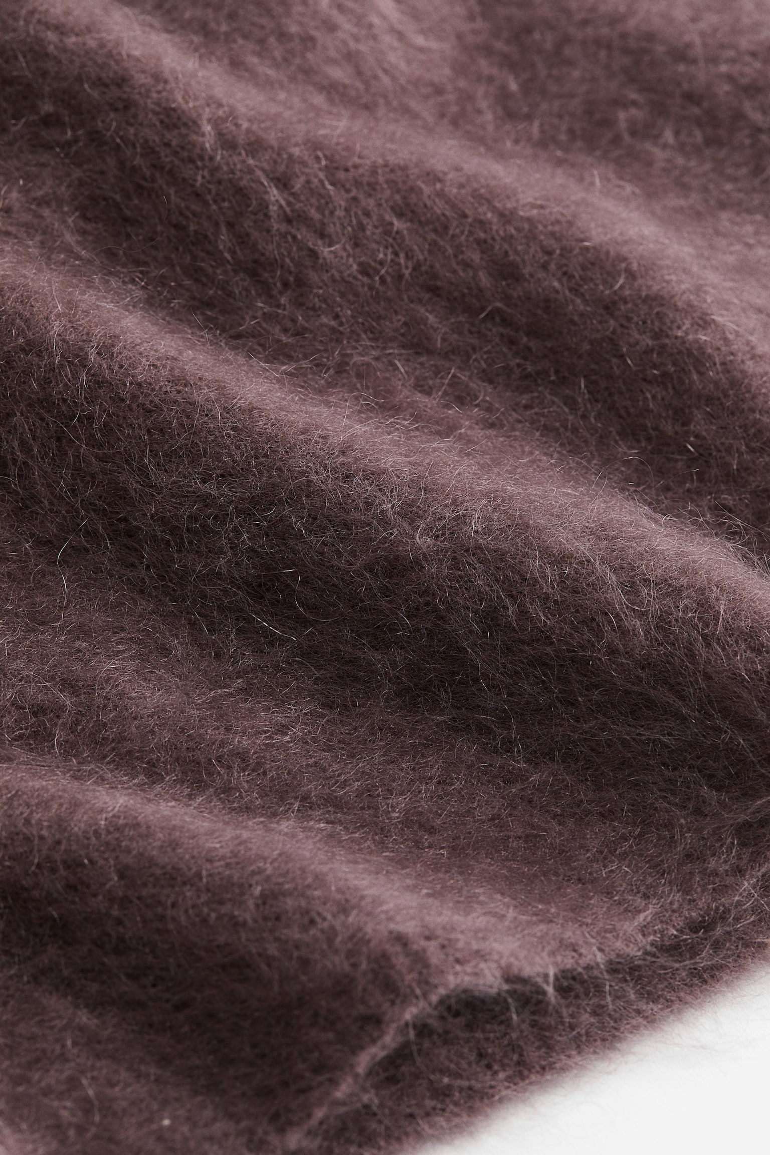 Женский свитер H&M Oversized Mohair-blend, цвет: Тёмный коричневый — фото 2