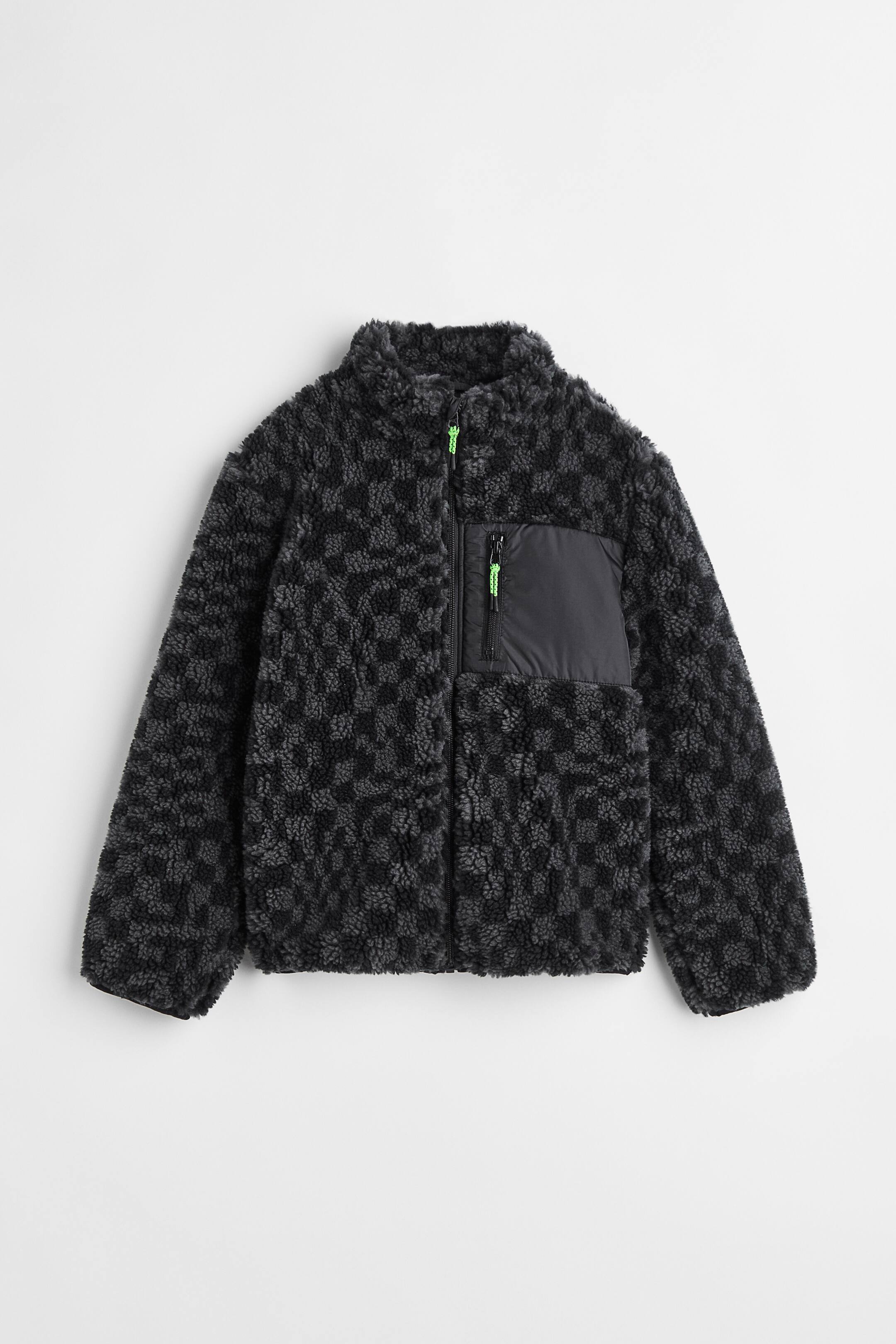 Teddy Hemdjacke Damen GrÃ¼n Kariert Teddy Jacke Karierte Jacke