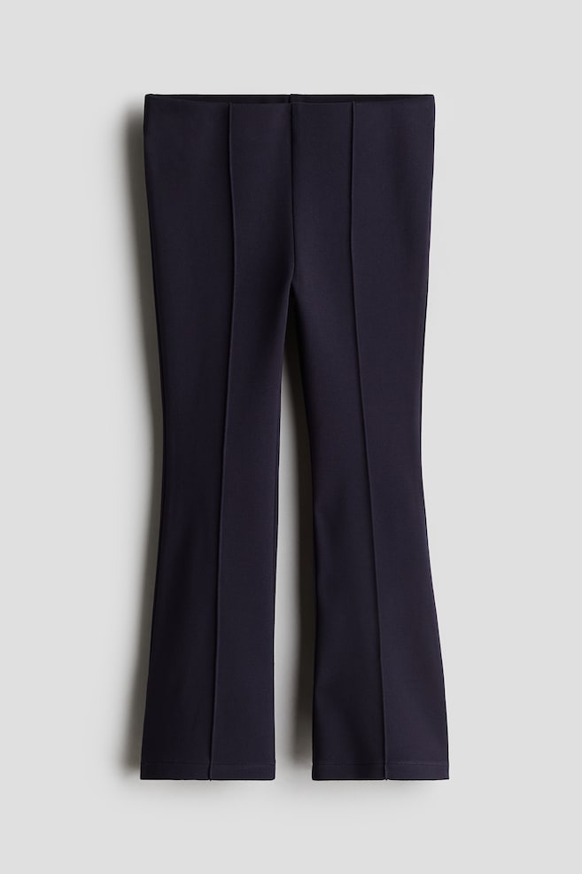 Flared Ponte Leggings - Navy blue/Black/Dark beige/Purple/Pink/glittery/Black/glittery/Dark red/Beige/Light gray melange - 1