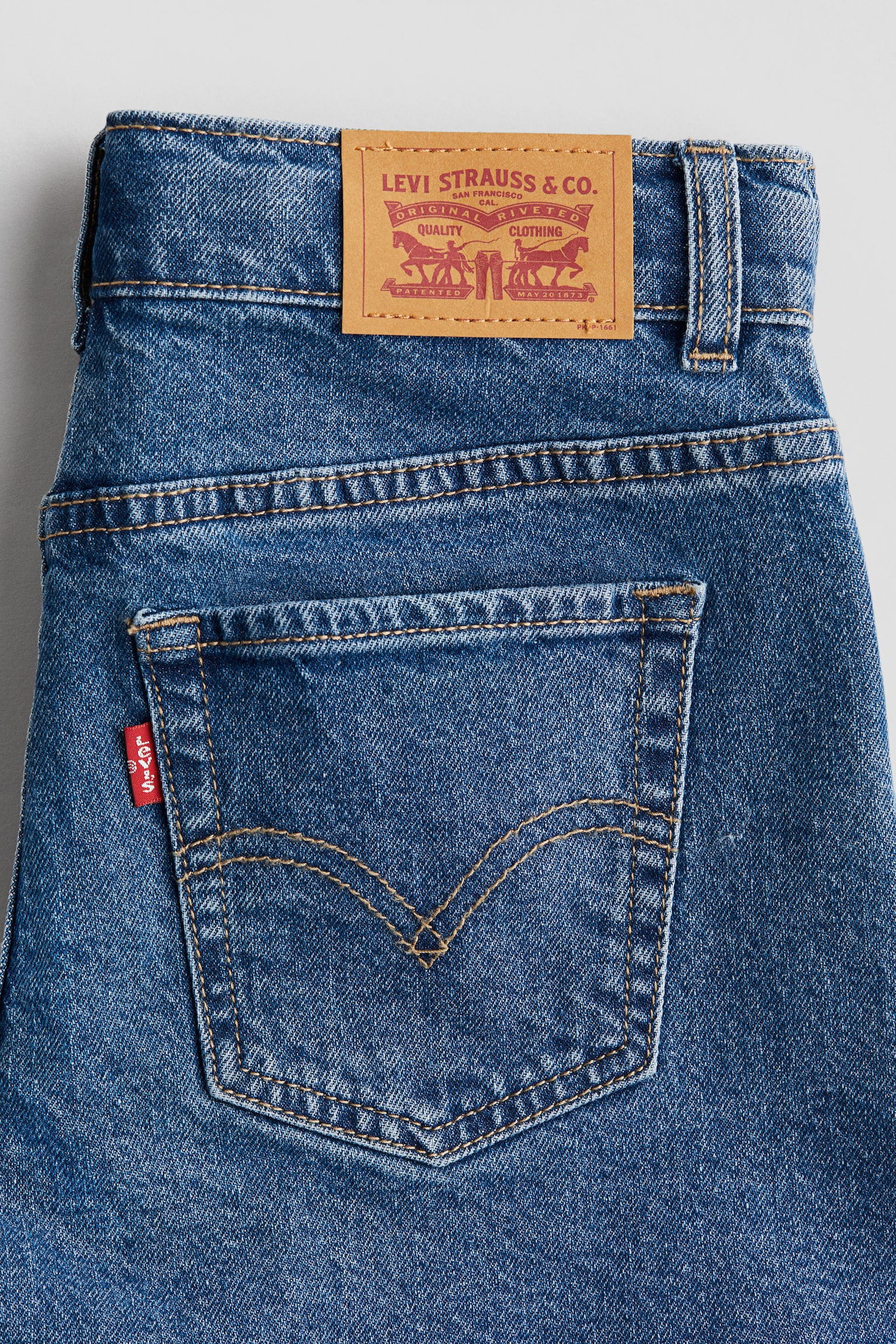 A-linjeformade Shorts - Shorts Basic Blue - 2