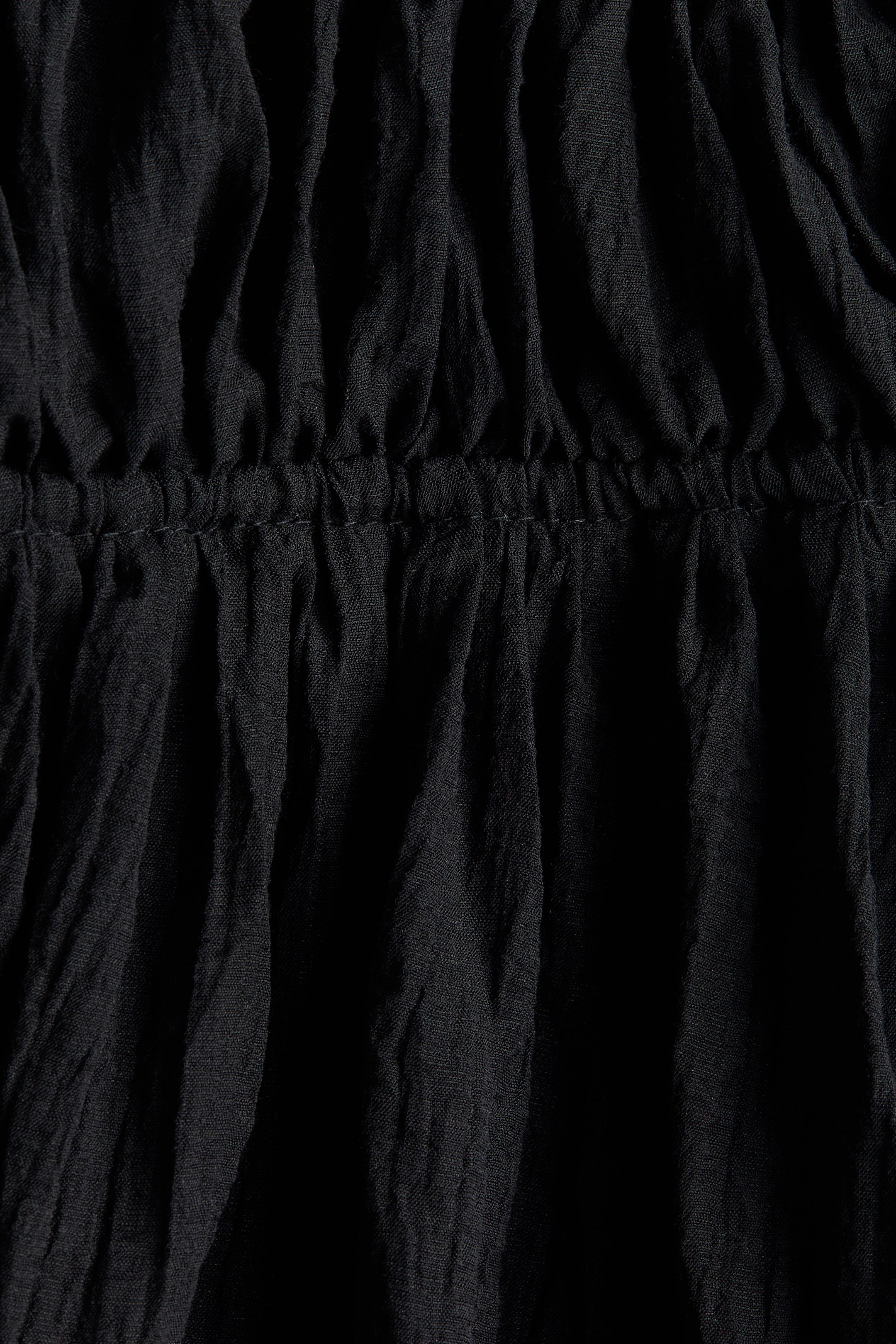 Crinkled Drawstring Skirt