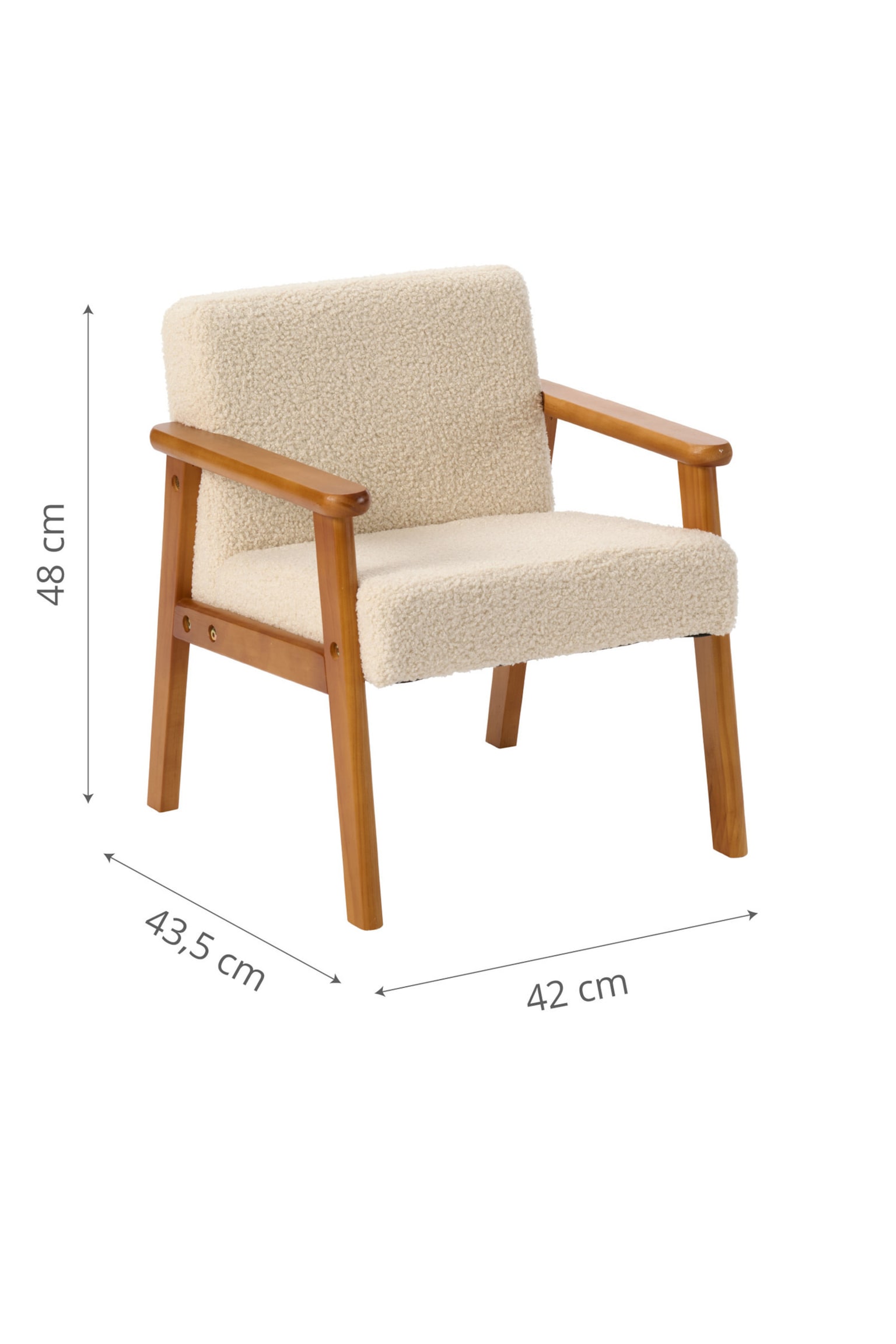 Kinderfauteuil - Retro-Beige - 3
