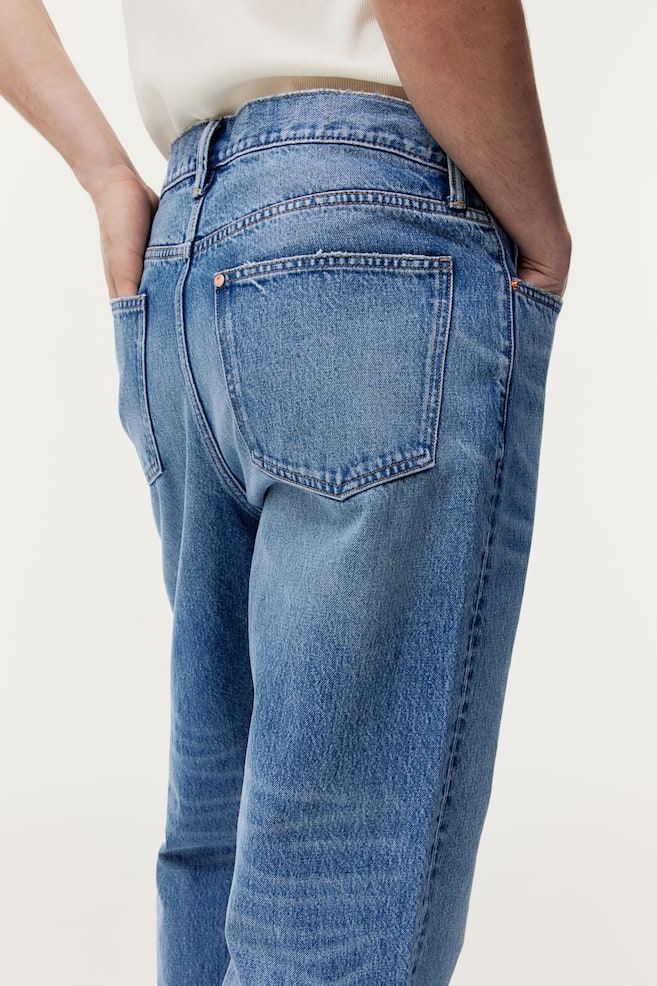 Straight Relaxed High Jeans - Denimblå/Lys denimblå/Sort - 3