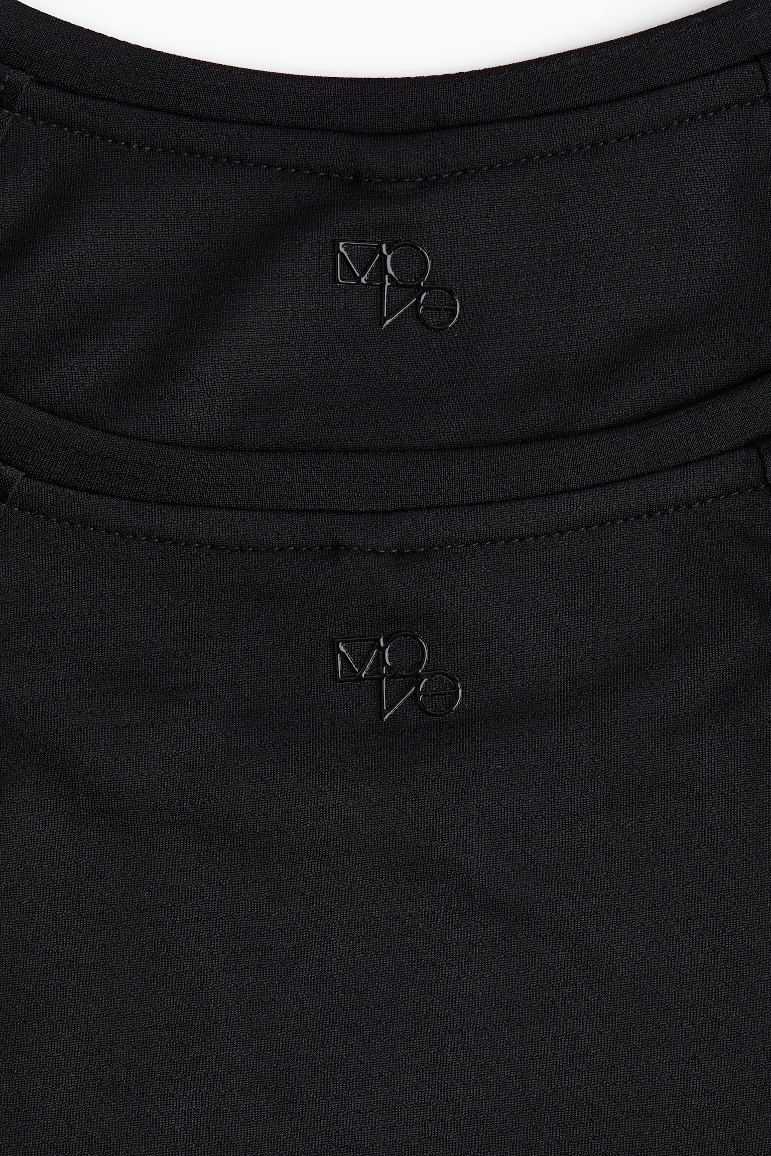 Детские футболки H&M 2-Pack Sports T-Shirts with DryMove™, цвет: Чёрный — фото 2