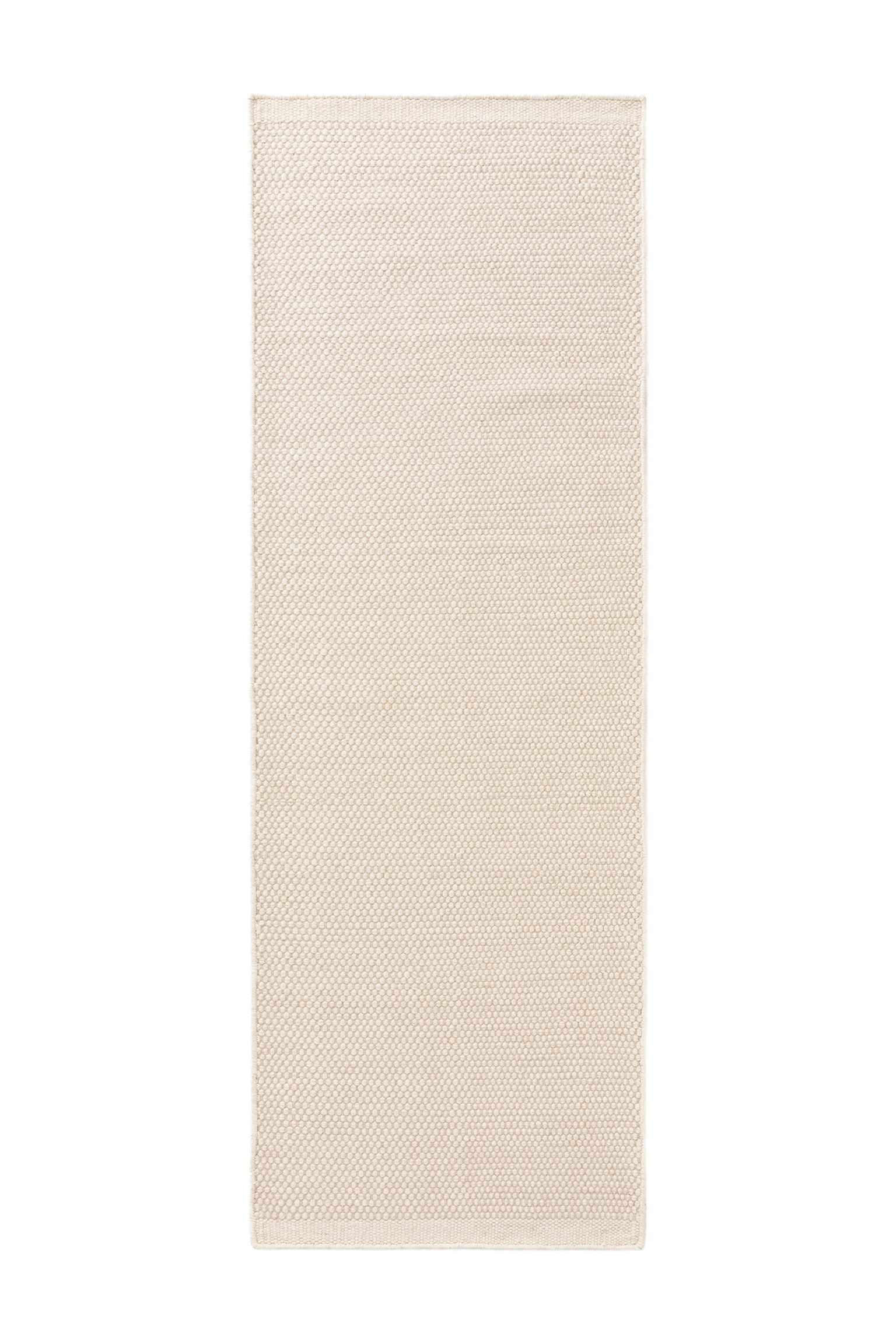 Tapis De Couloir En Laine Rocco - Blanc - 1