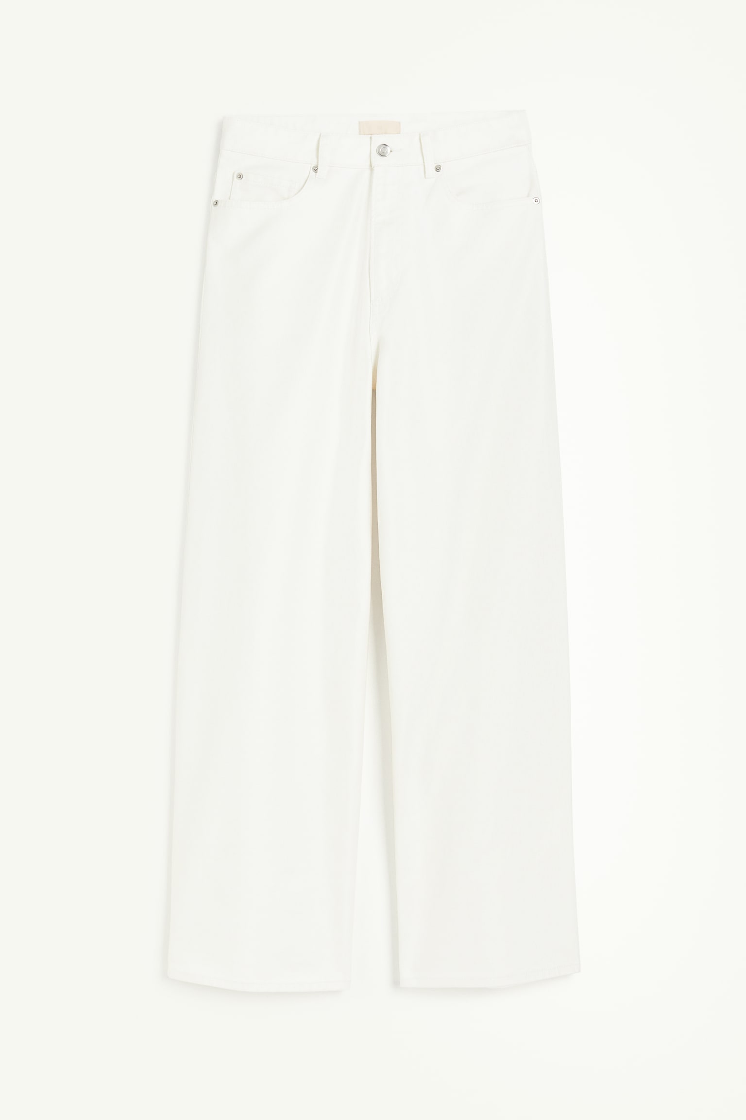 Coated Wide Regular Jeans - White - 2