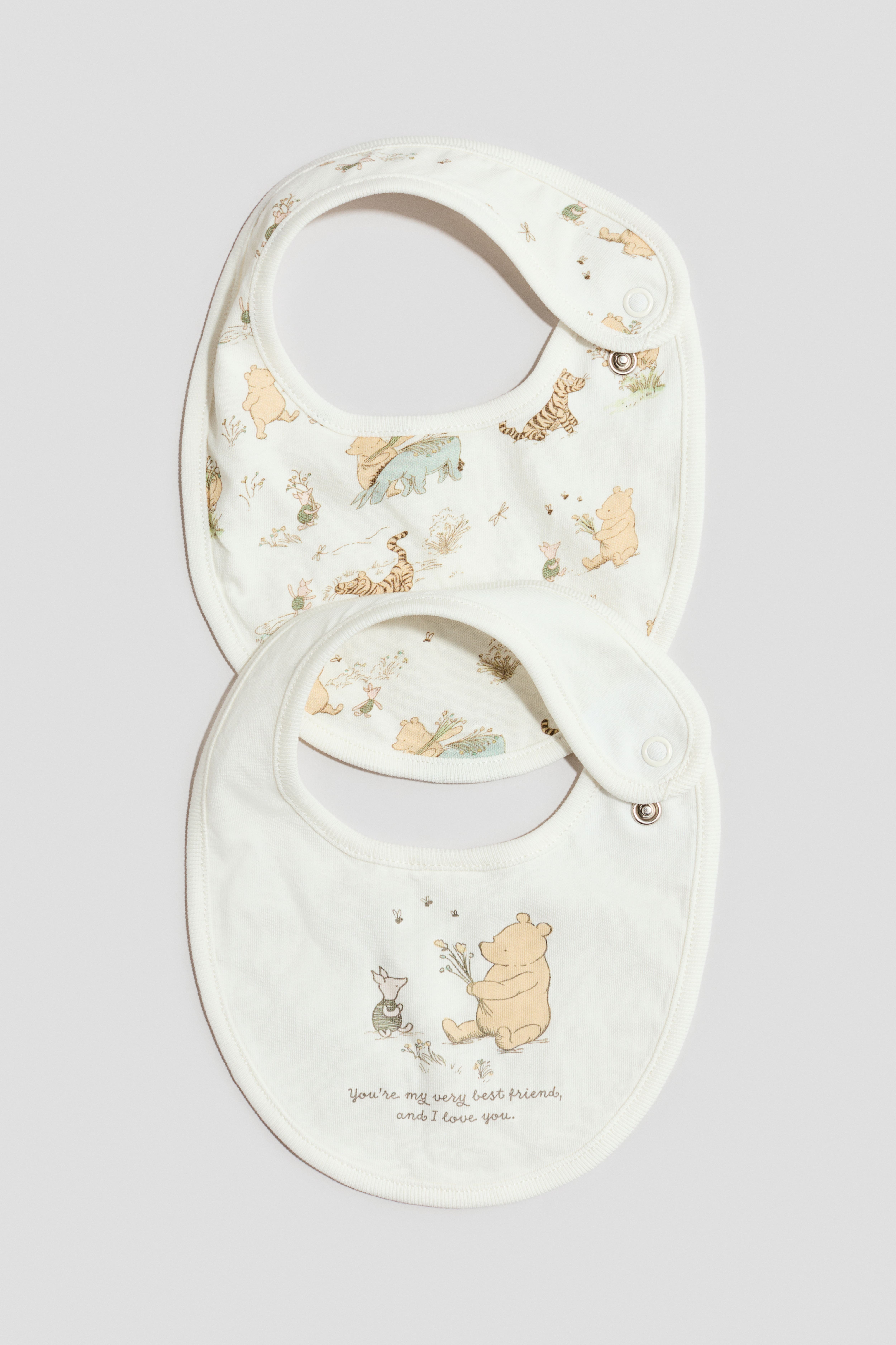 2-Pack Printed Cotton Bibs