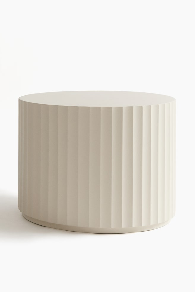 Mesa de centro efecto columna - Beige claro/Marrón empolvado - 1