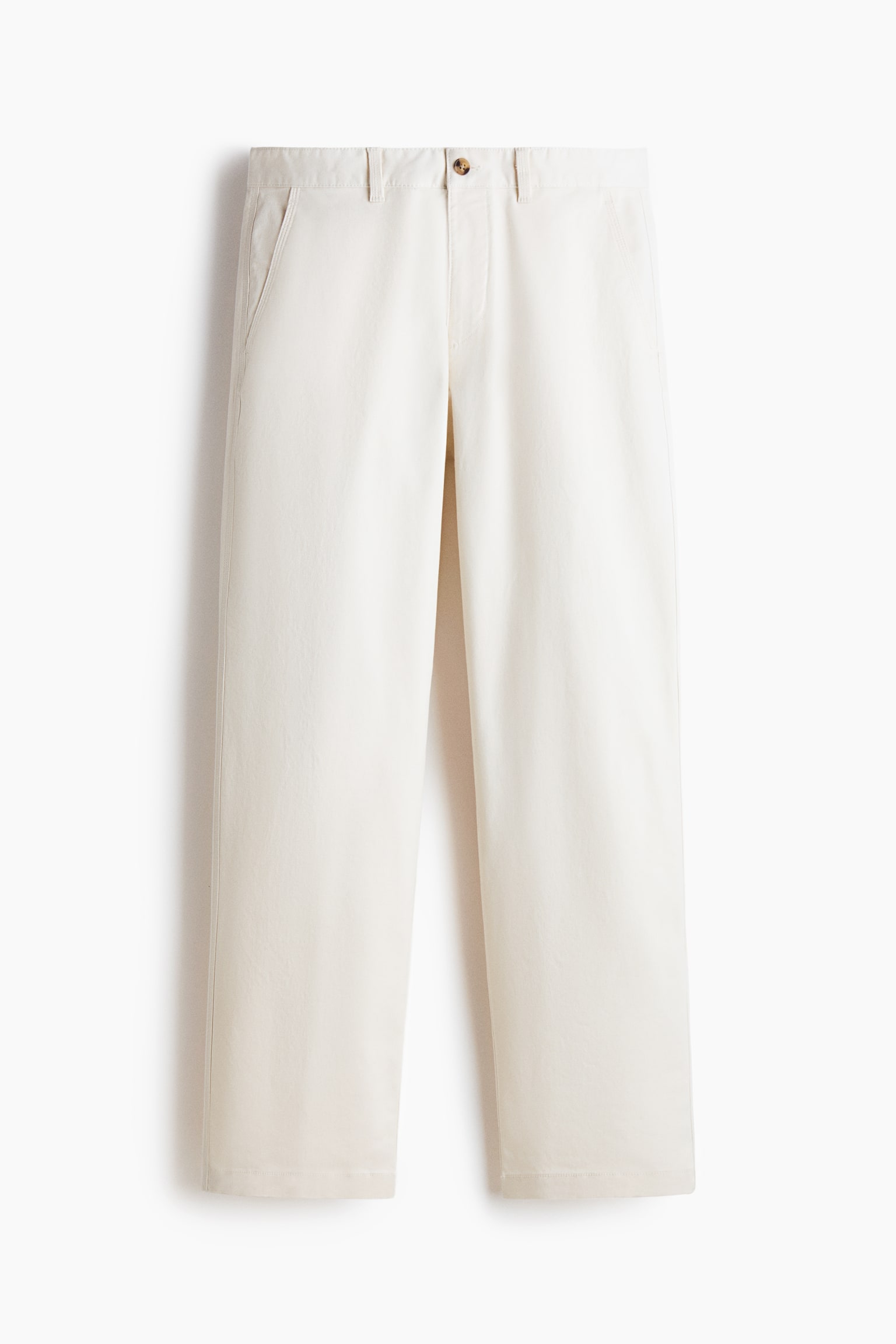 Relaxed Fit Cotton chinos - White/Dark blue/Black/Beige
