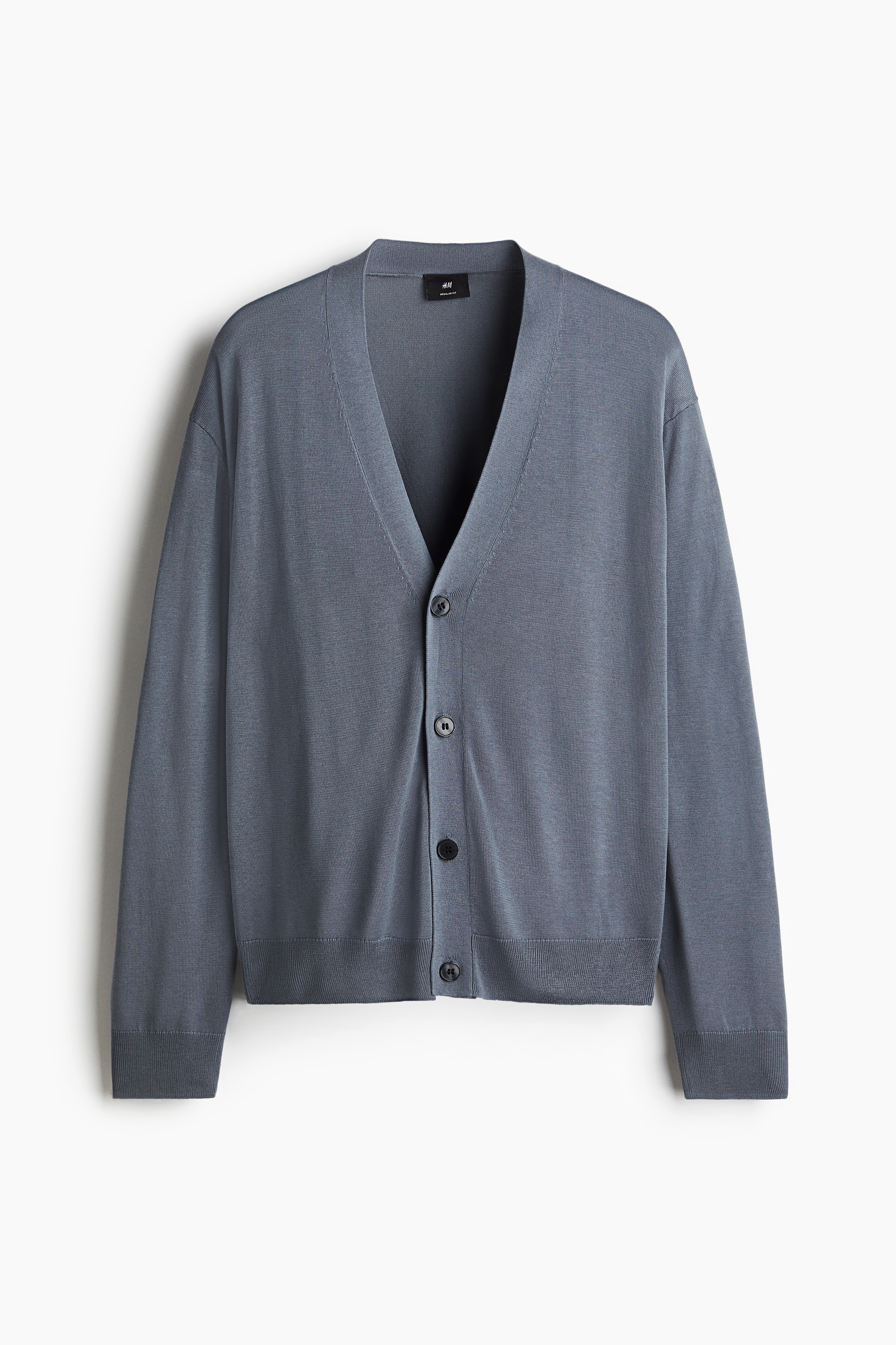 Fijngebreid vest - Regular Fit - Donkergrijs